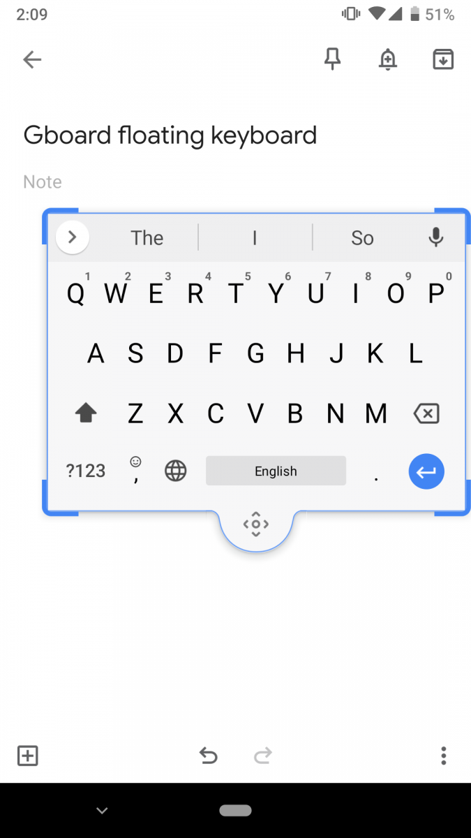 Клавиатура Gboard получила «плавающий» режим - Rozetked.me