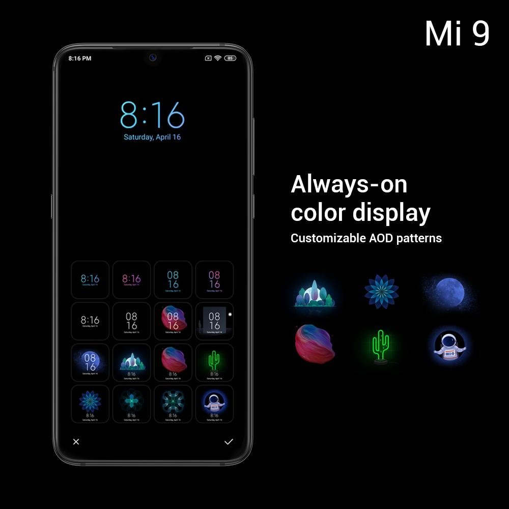 Обои Xiaomi Mi 9 будут меняться в течение дня - Rozetked.me