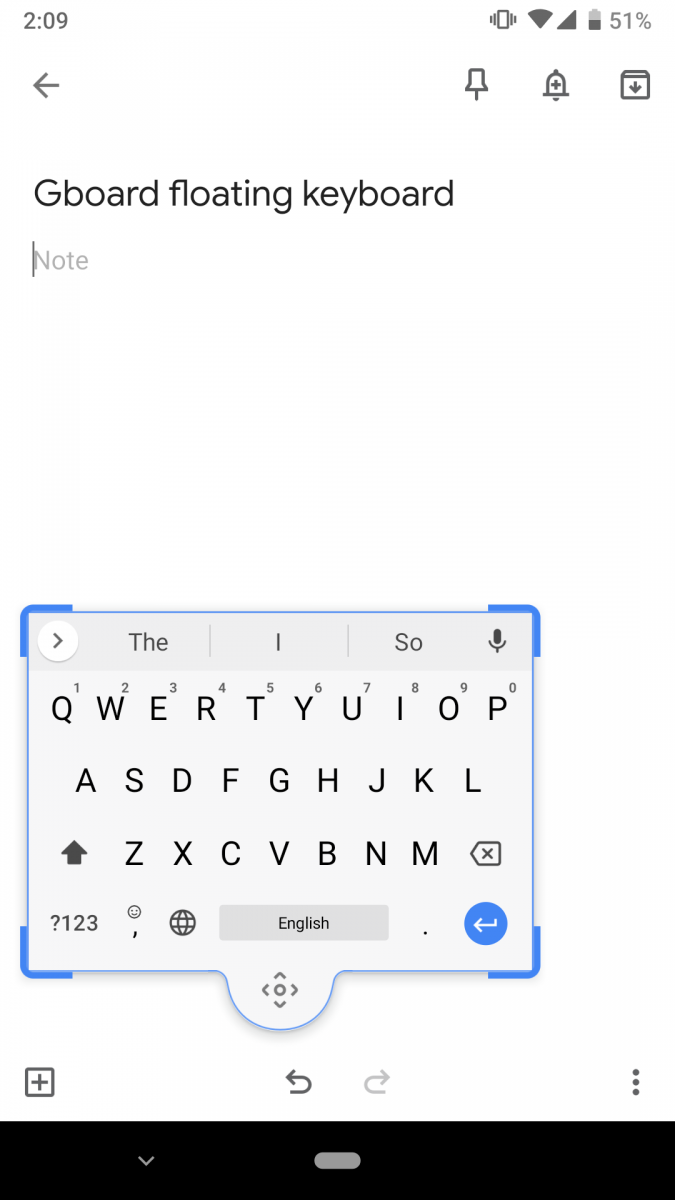 Клавиатура Gboard получила «плавающий» режим - Rozetked.me