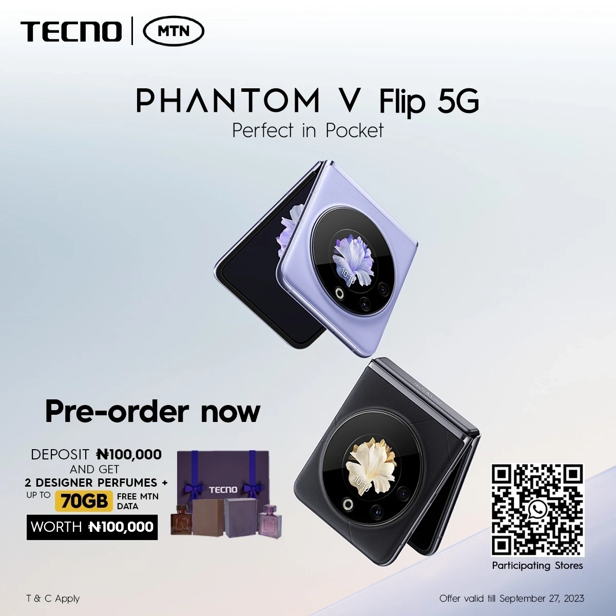 Раскладушка» Tecno Phantom V Flip красуется на официальных постерах и видео  - Rozetked.me