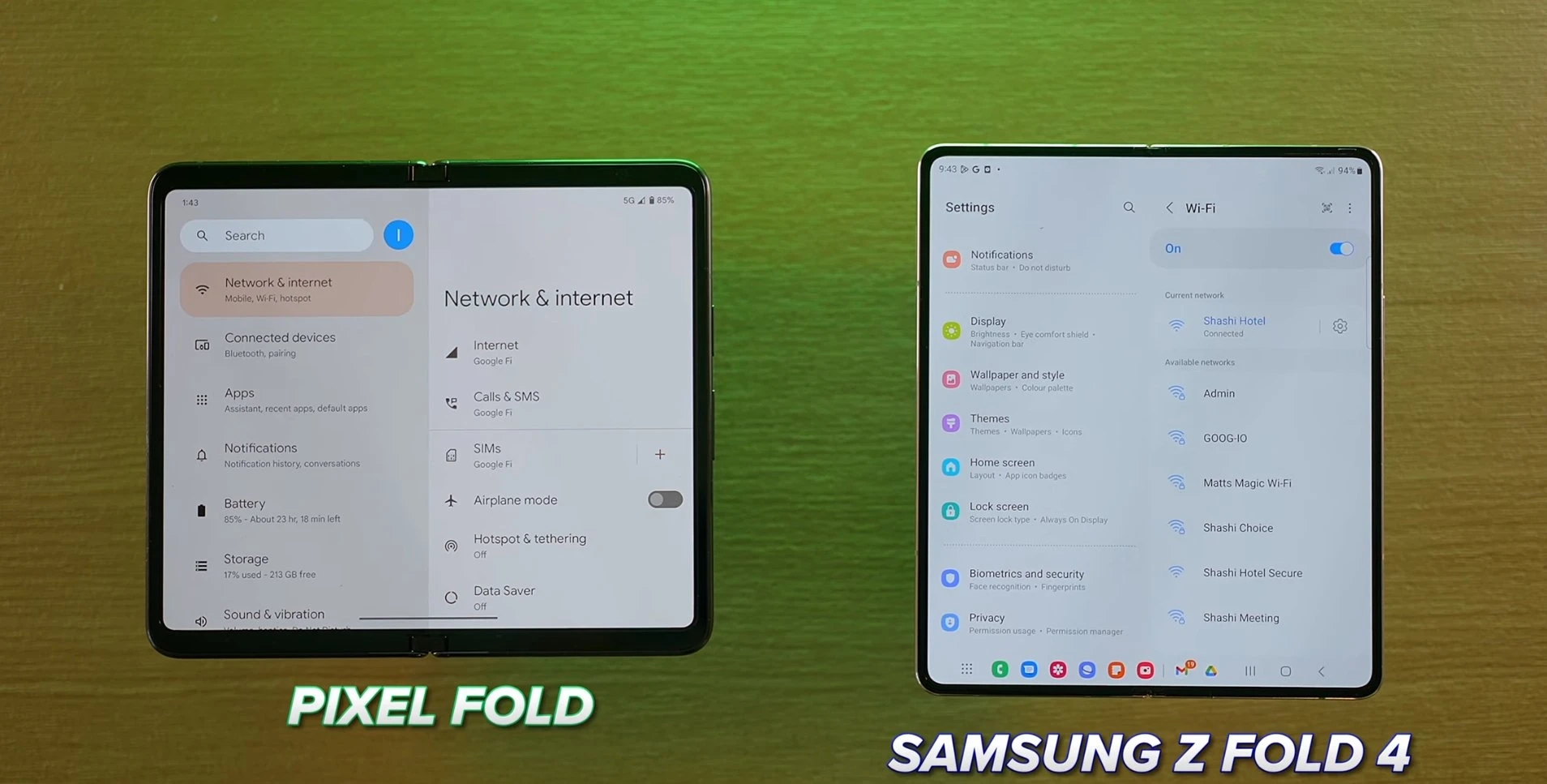 Внутренний экран Pixel Fold сравнили с Samsung Galaxy Z Fold 4 — у телефона  Google толстенные рамки - Rozetked.me