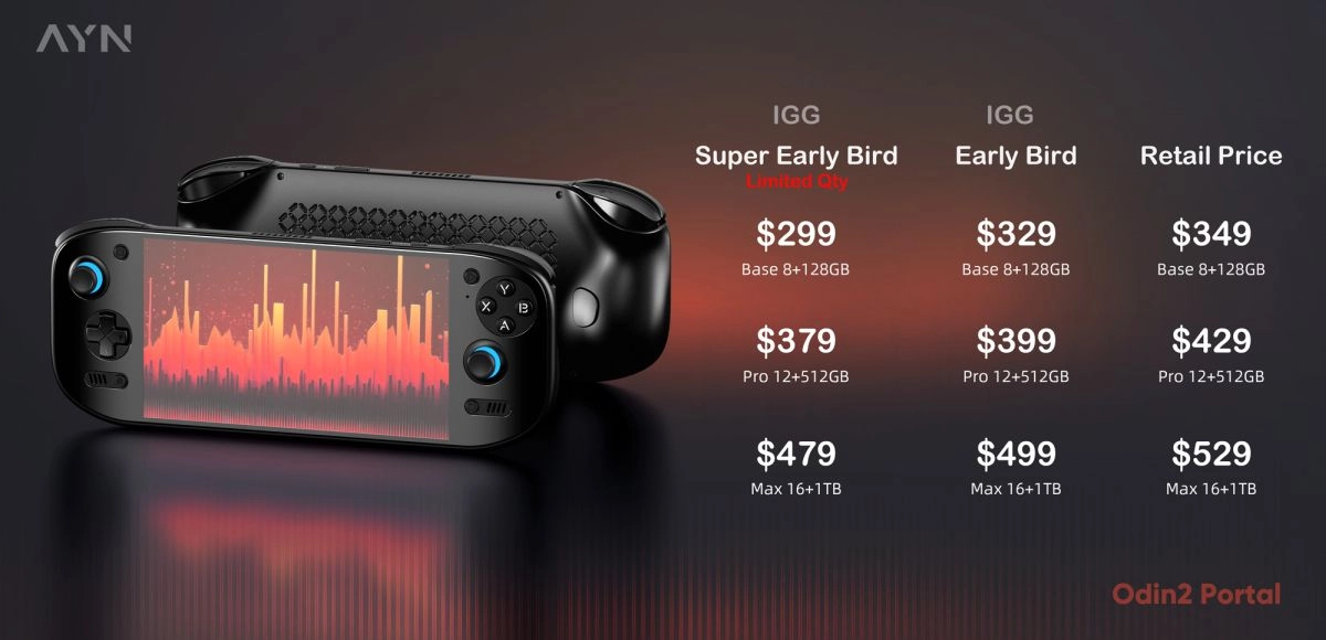 Консоль AYN Odin 2 Portal с OLED-экраном 120 Гц и мощным чипом