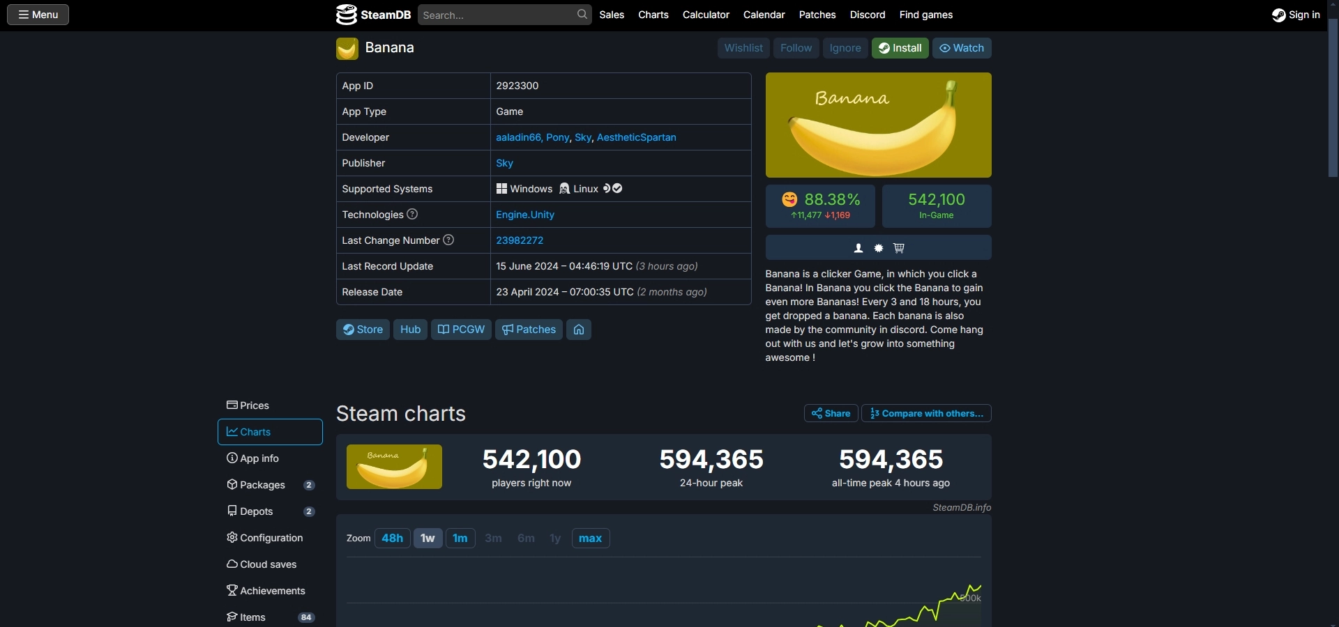 Пиковый онлайн кликера Banana в Steam достиг почти 600 000 игоков -  Rozetked.me