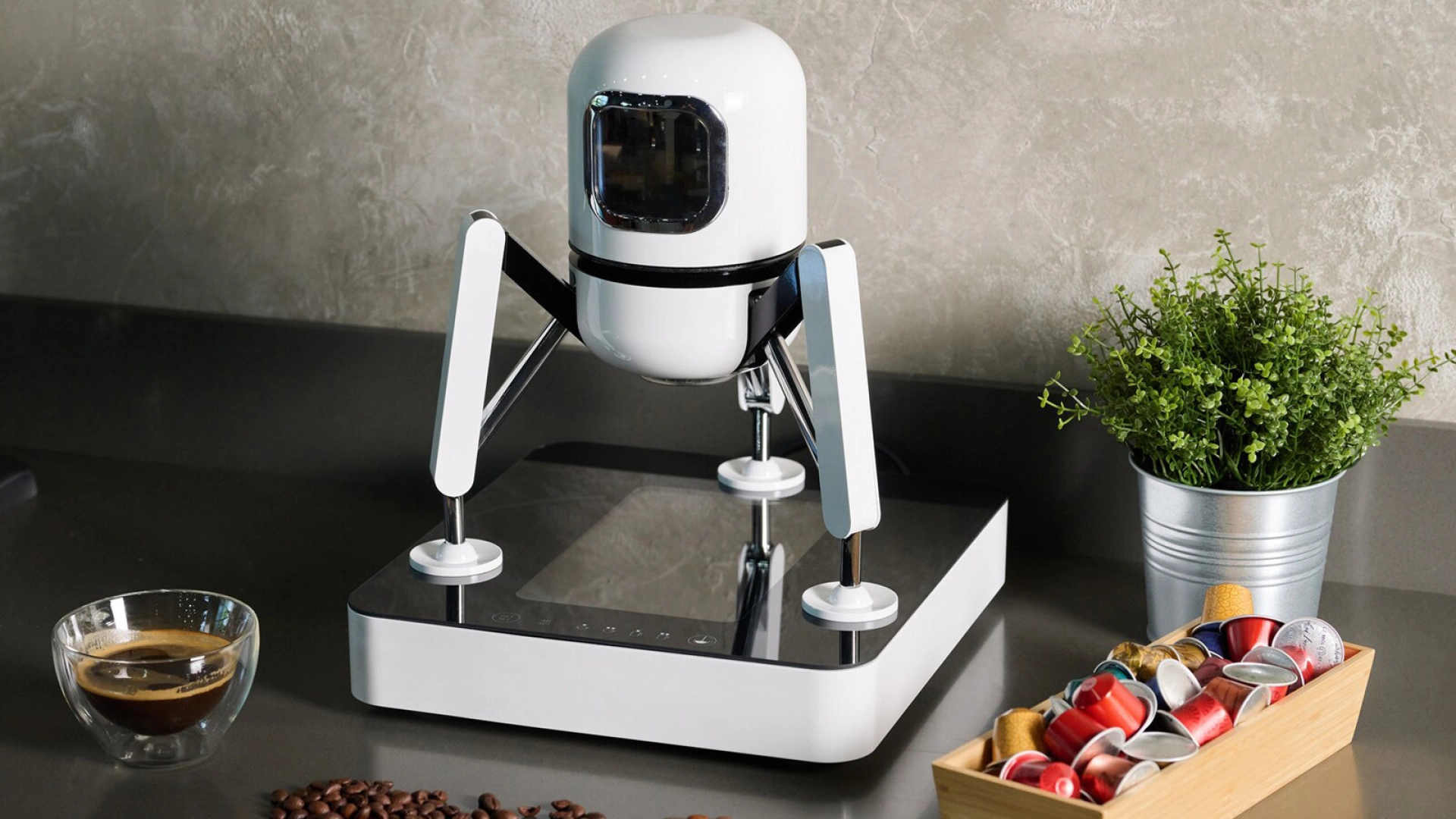 LG анонсировала двухкапсульную кофемашину с IPS-дисплеем