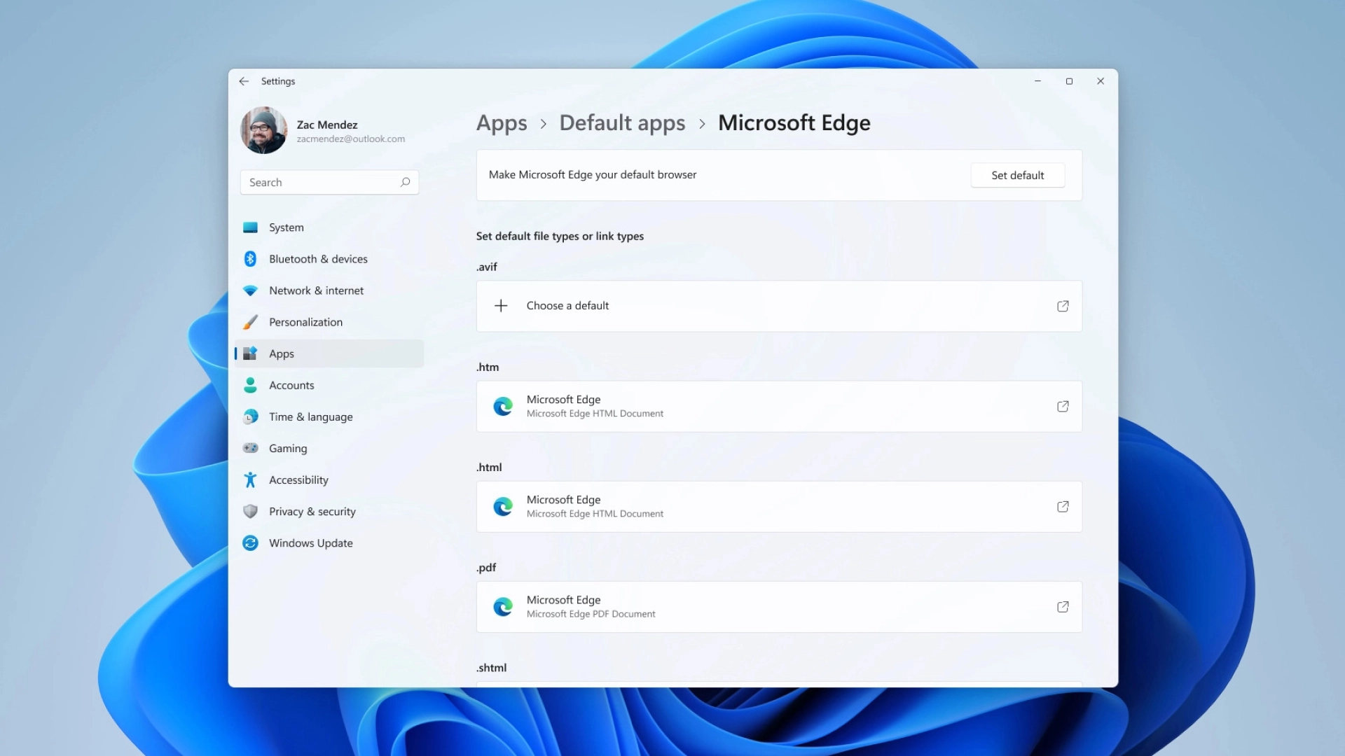 Microsoft упростит изменение приложений по умолчанию в Windows 11