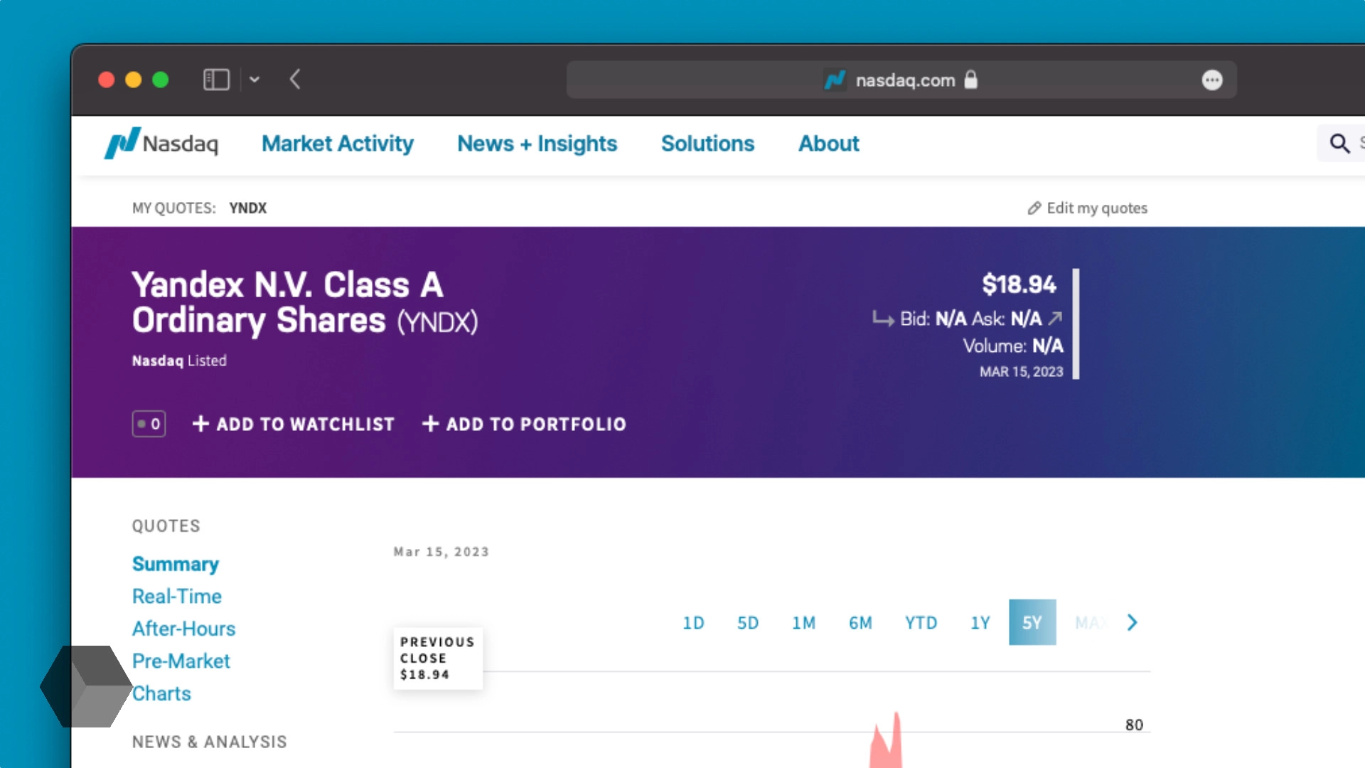 Американская биржа NASDAQ исключит из оборота акции «Яндекса», Ozon, Qiwi и HeadHunter