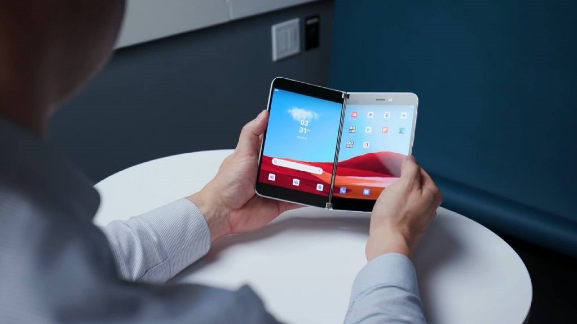 Стоковые обои Microsoft Surface Duo и Neo