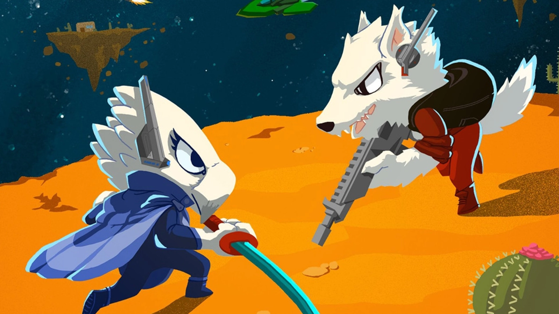 Экшен Astro Duel 2 дарят пользователям Epic Games Store