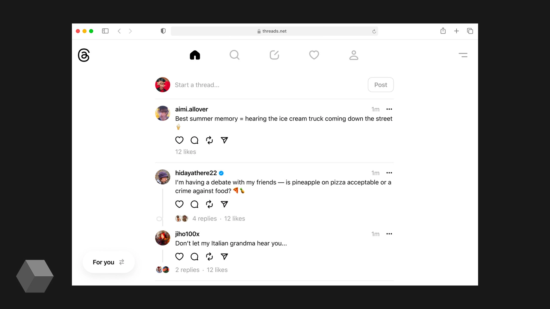 Meta* запускает полноценную веб-версию Threads