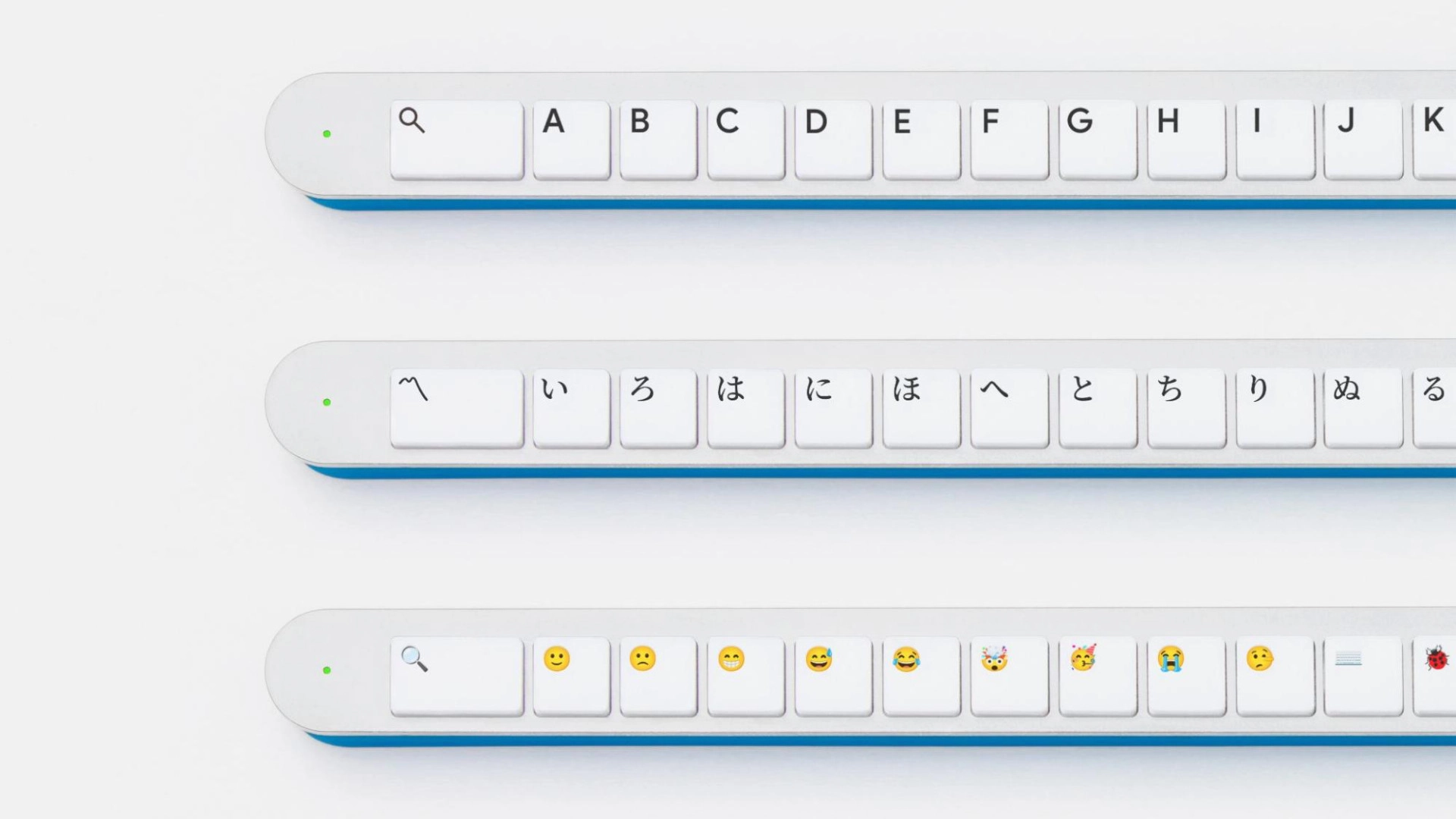 Google Japan представила физическую клавиатуру Gboard в вытянутом форм-факторе