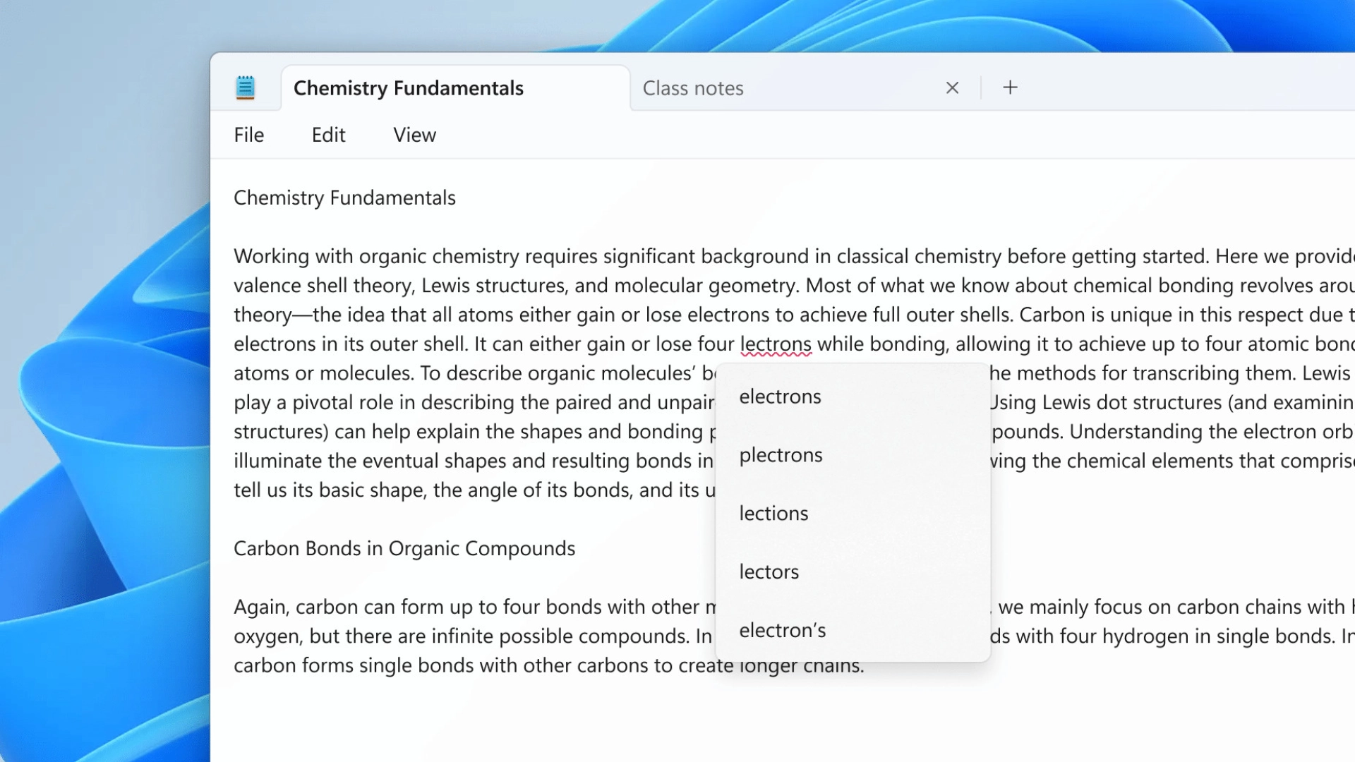 Microsoft тестирует обновлённый «Блокнот» с проверкой орфографии