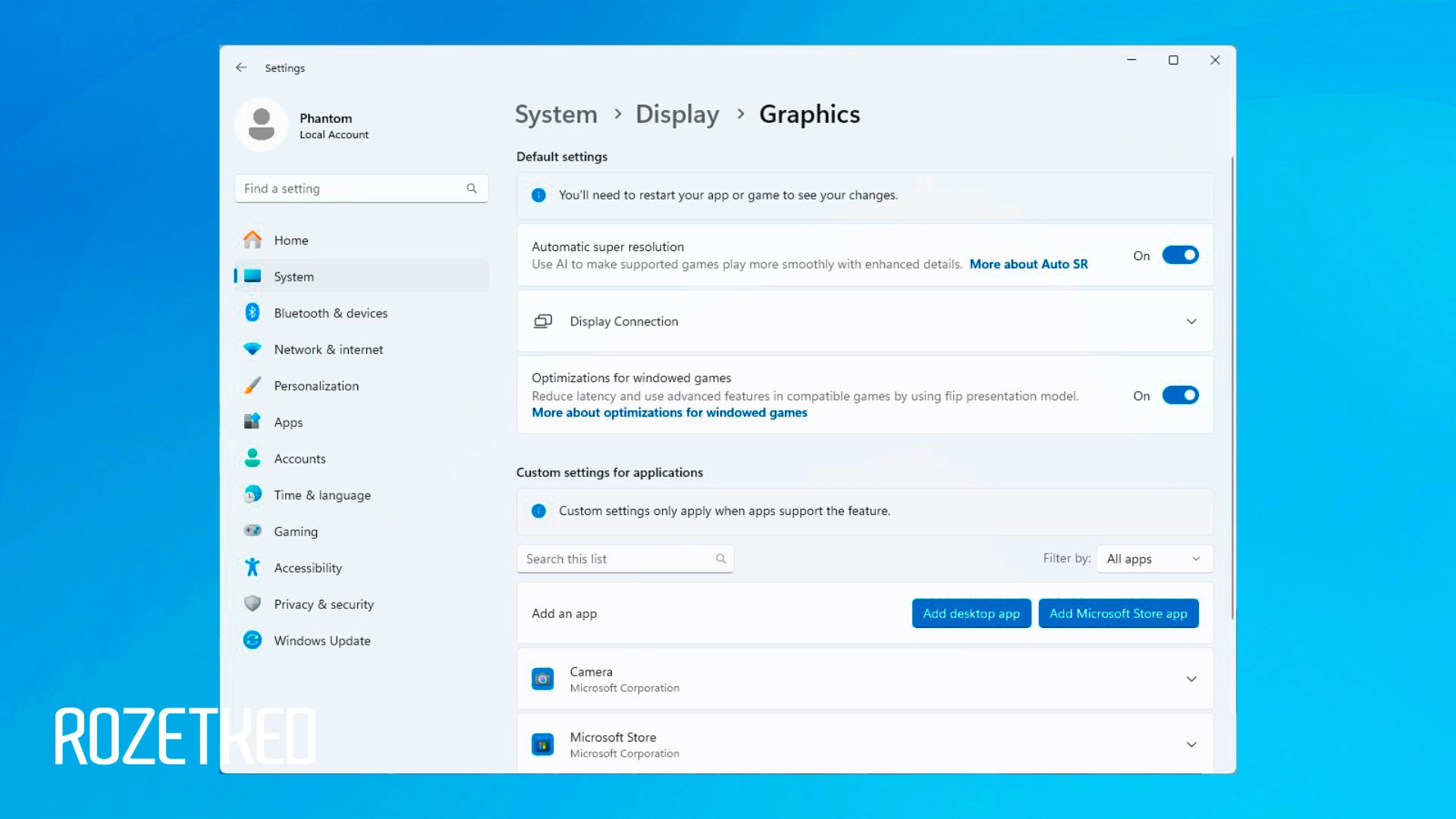 В Windows 11 24H2 есть встроенный ИИ-апскейл для игр и приложений