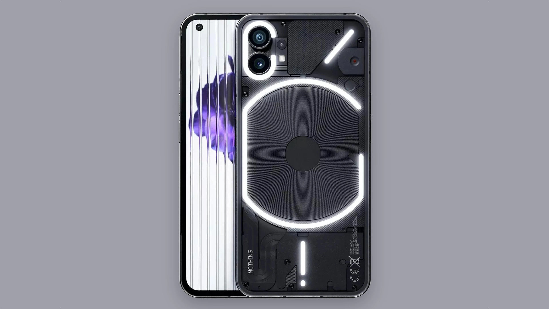 Появились рендеры Nothing Phone (1) в чёрной расцветке