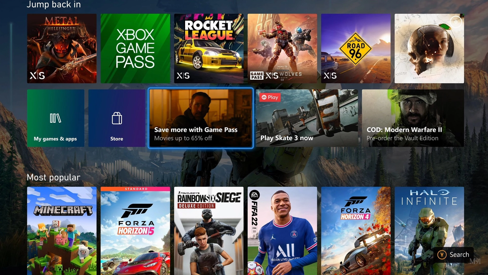 Новый главный экран Xbox показали в видео