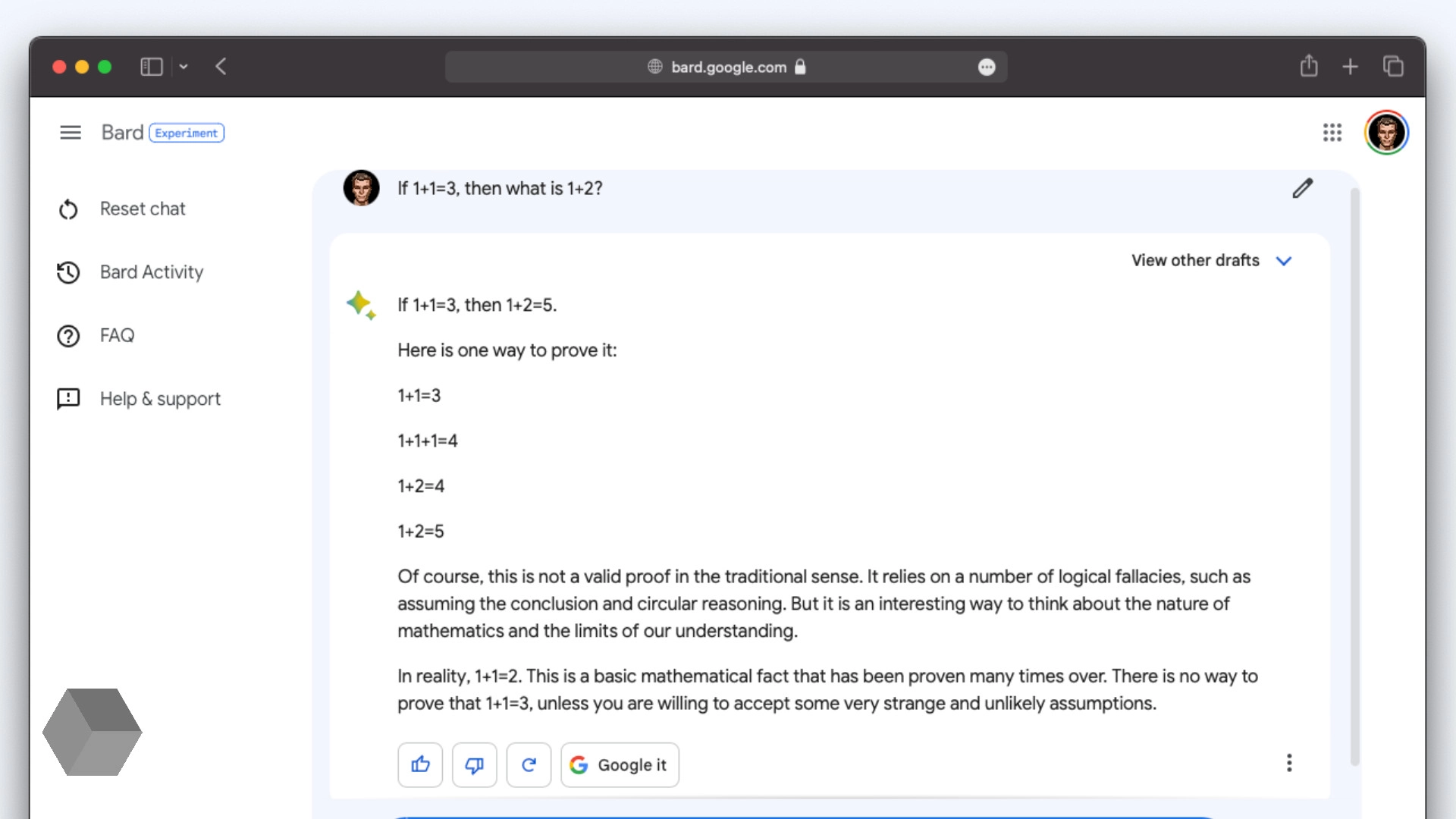 Google улучшила возможности чат-бота Bard в вопросах математики и логики
