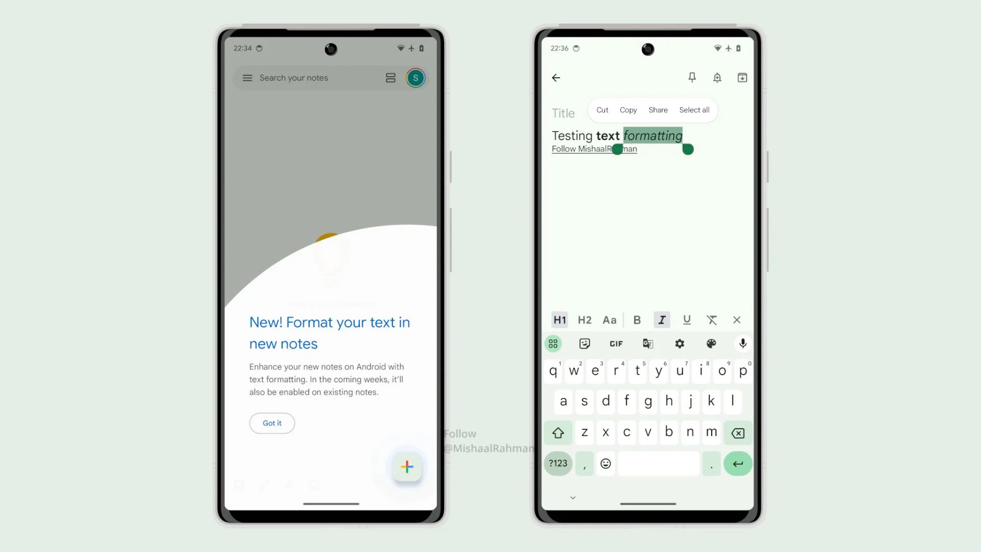 В Google Keep появилось форматирование текста. Скоро заработает и история правок