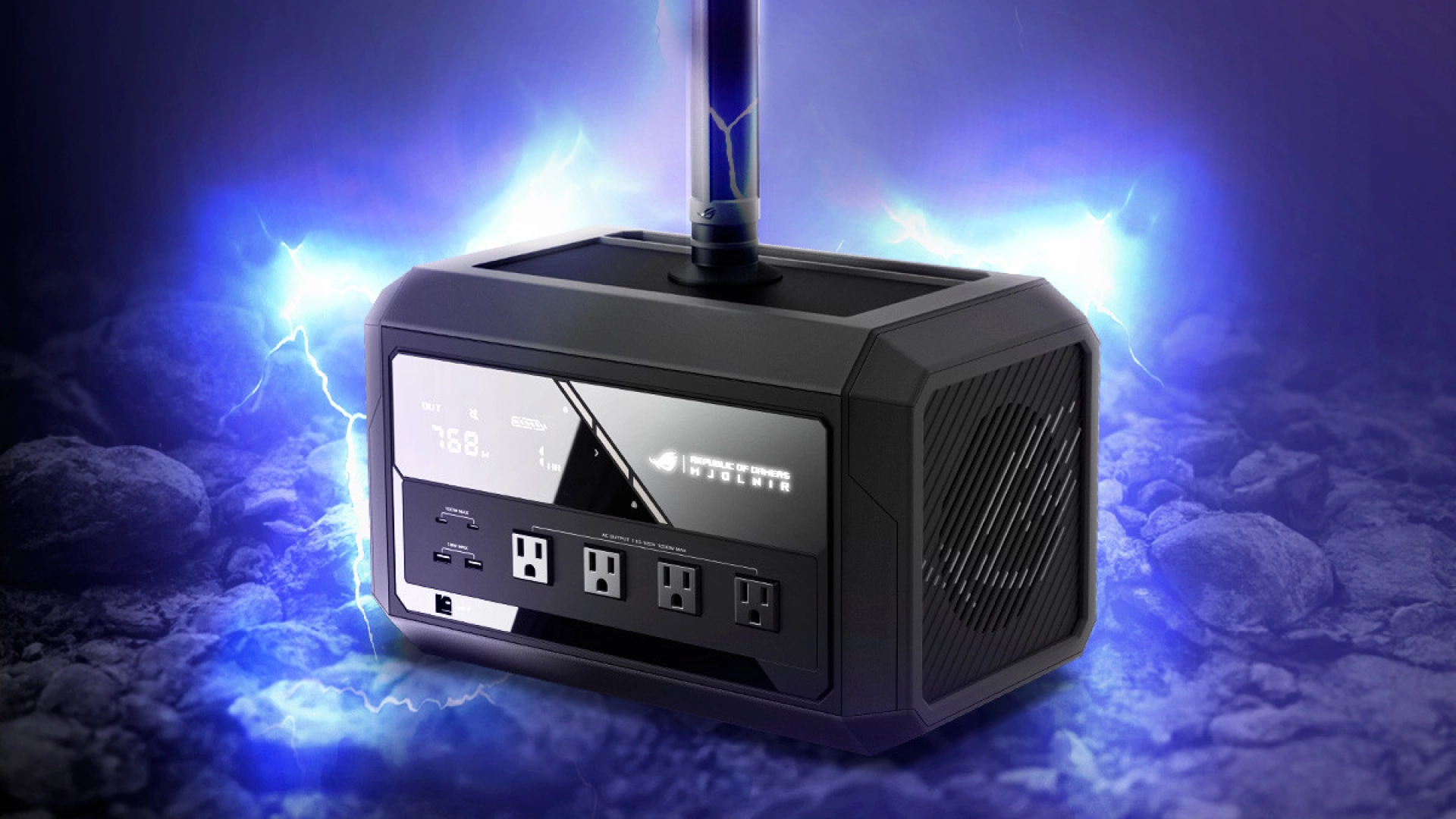 Asus анонсировала аккумуляторную электростанцию для геймеров в виде молота