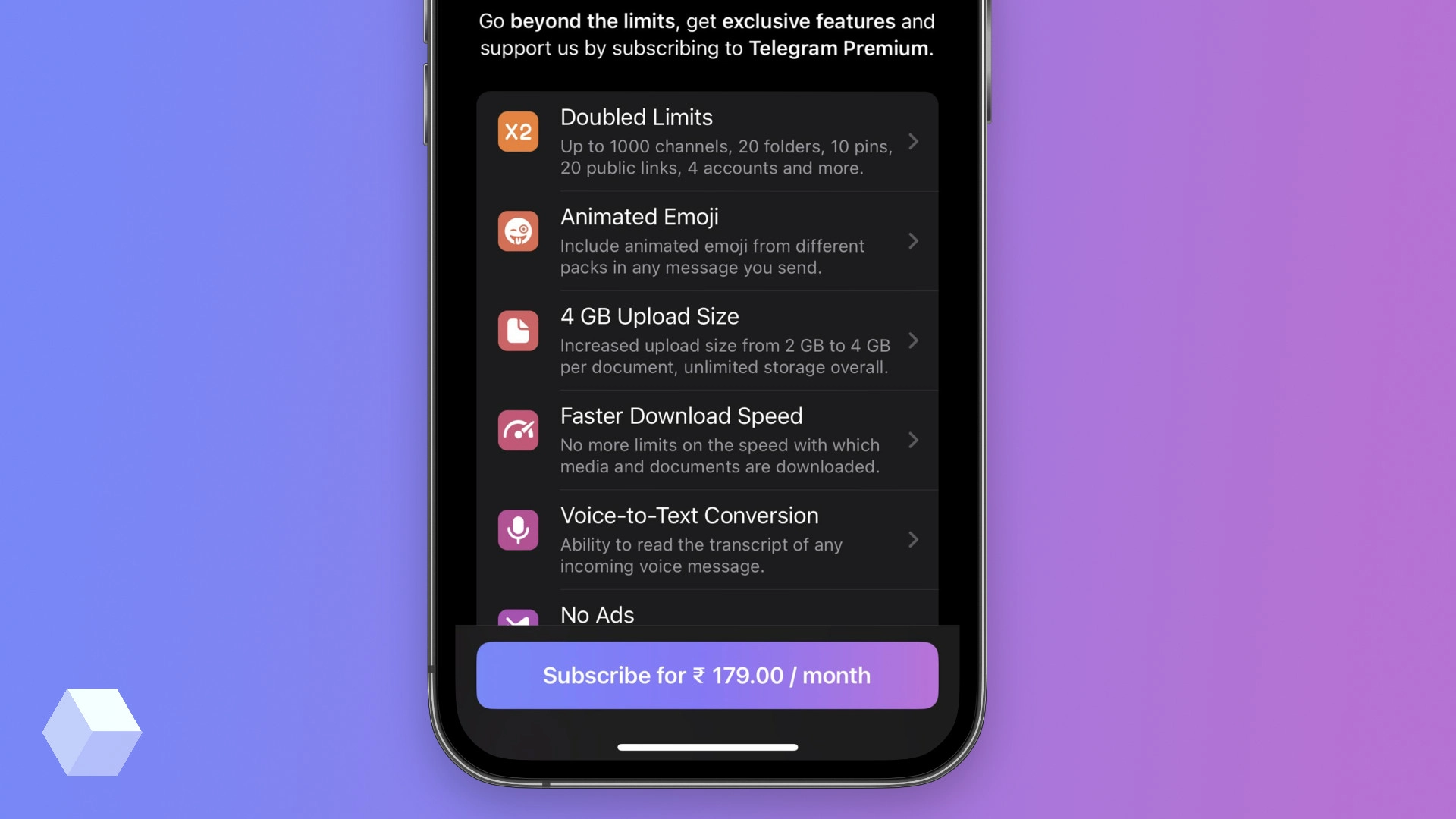 Telegram снизил стоимость подписки Premium для Индии более чем вдвое