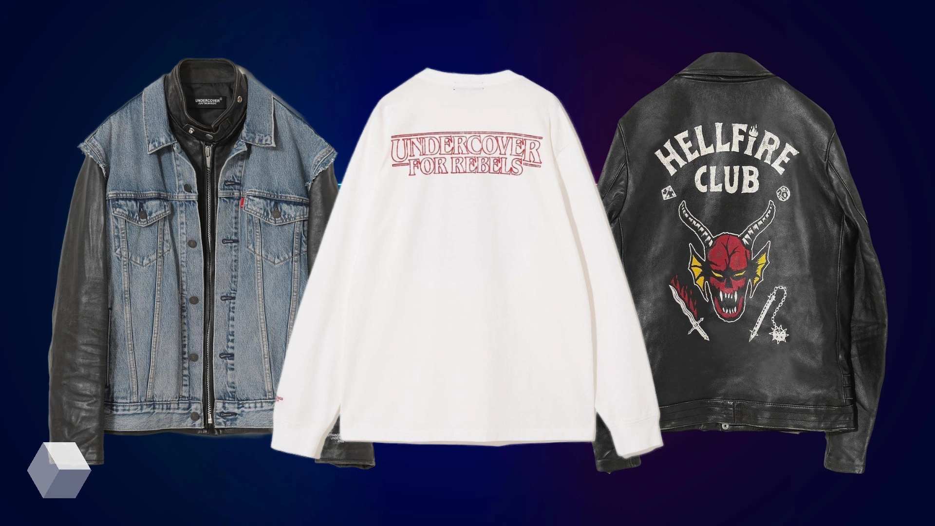 Undercover представил коллекцию одежды с символикой Hellfire Club из «Очень странных дел»
