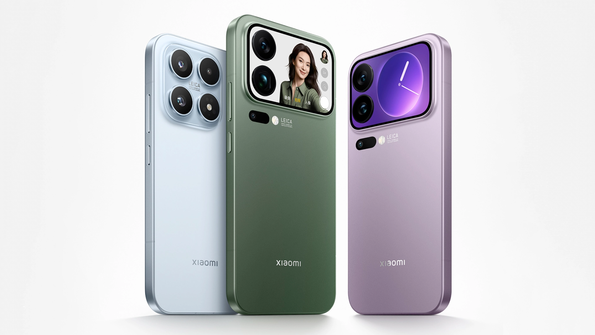 Xiaomi 17, 17 Pro и 17 Pro Max предстали на официальных фотографиях