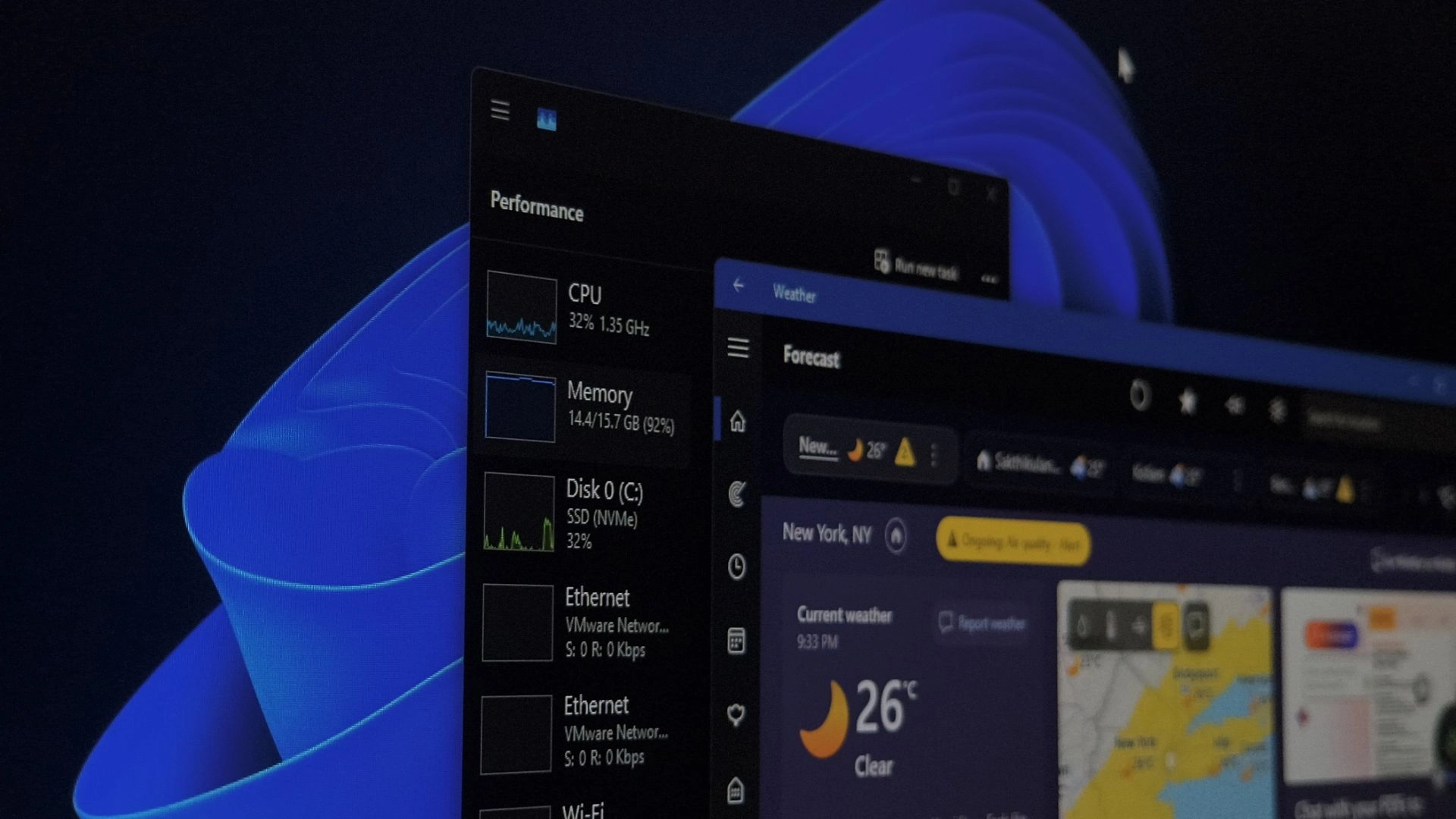 Приложение «Погода» в Windows 11 может потреблять большое количество ОЗУ