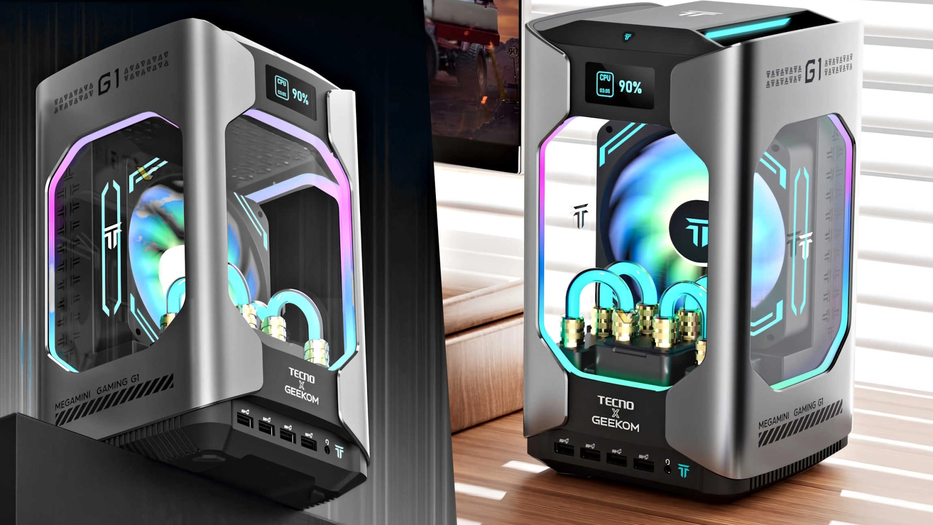 Geekom и Tecno представили игровой ПК Mega Mini G1 с RTX 4060 и жидкостным охлаждением