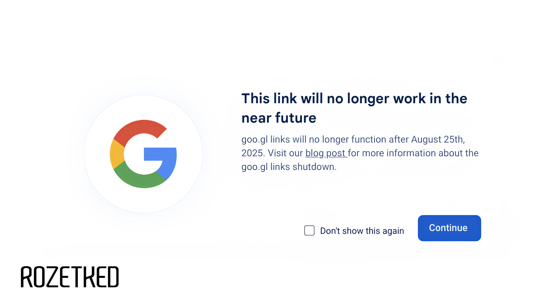 Google окончательно прекратит поддержку сокращённых ссылок goo.gl с 25 августа
