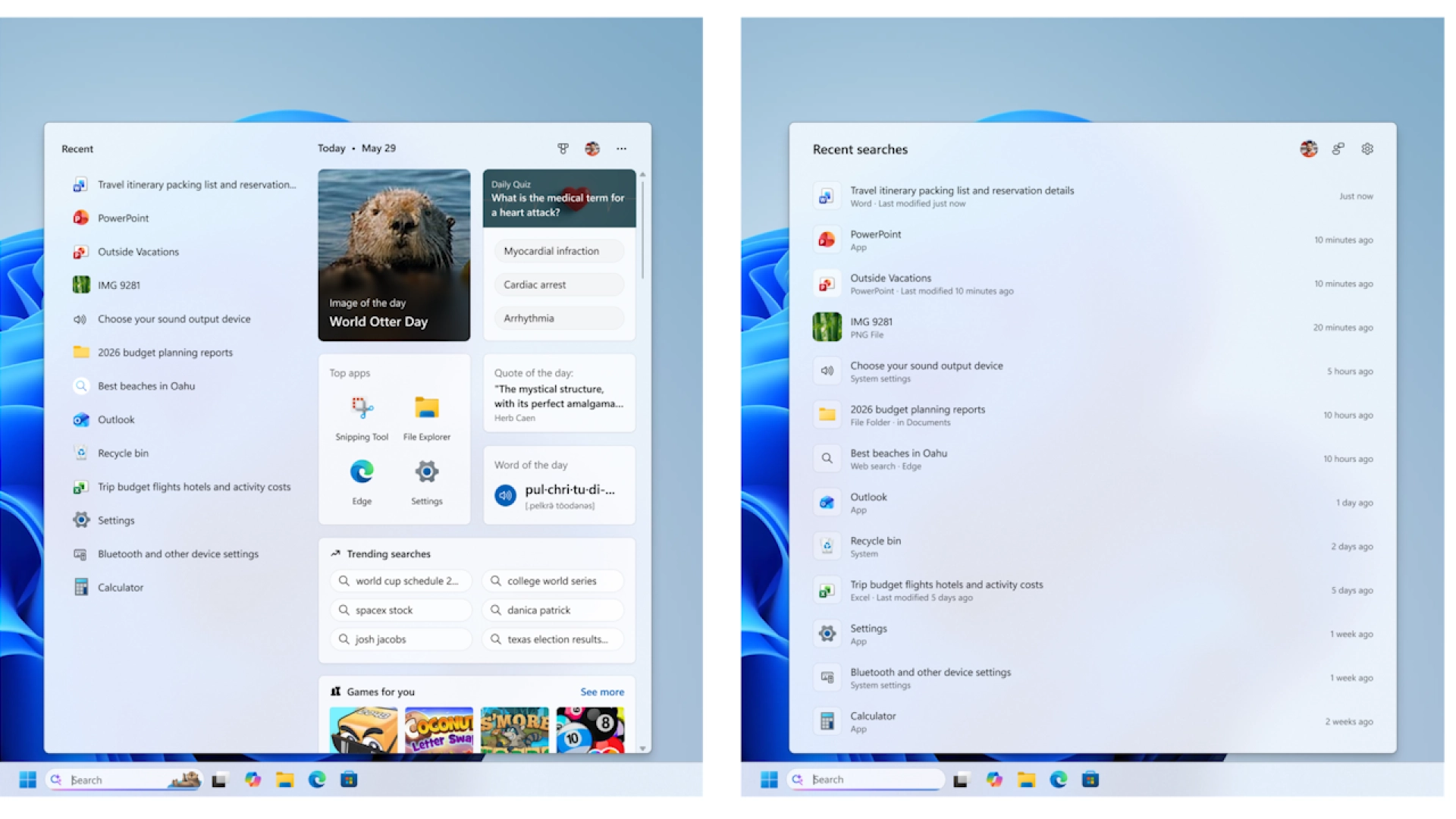 В тестовой сборке Windows улучшили поисковую строку — вкладка стала менее «шумной» и избавилась от рекламы
