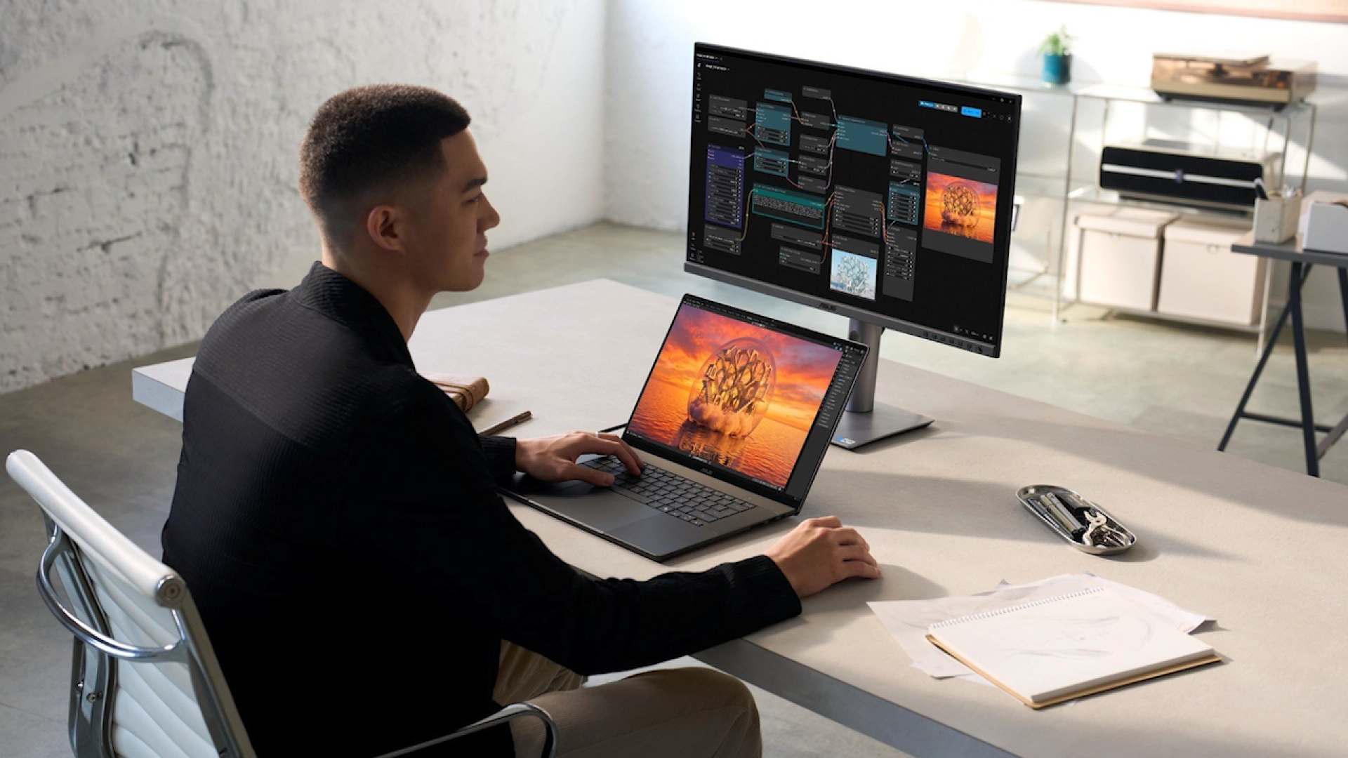 Asus представила ультратонкие ноутбуки ProArt P14 и P16 на базе RTX Spark