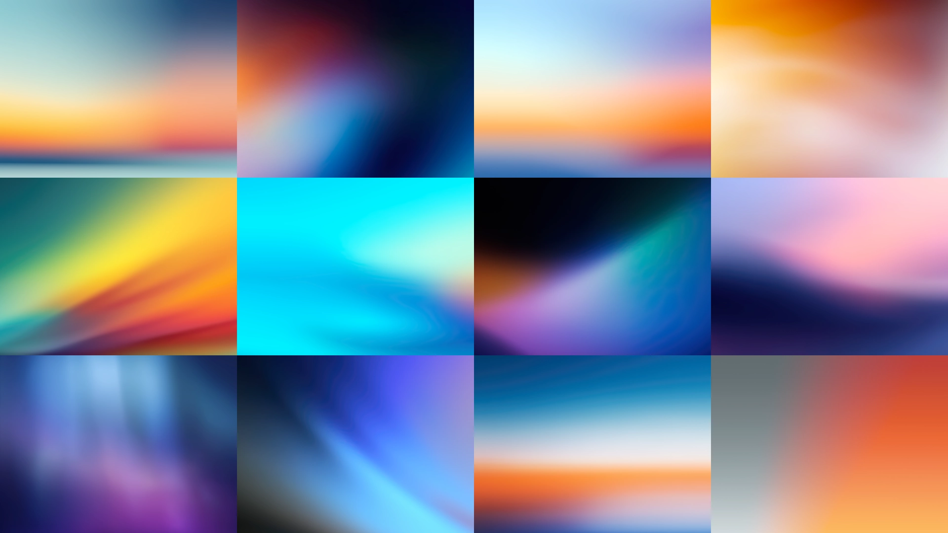 Подборка градиентных обоев для устройств Apple