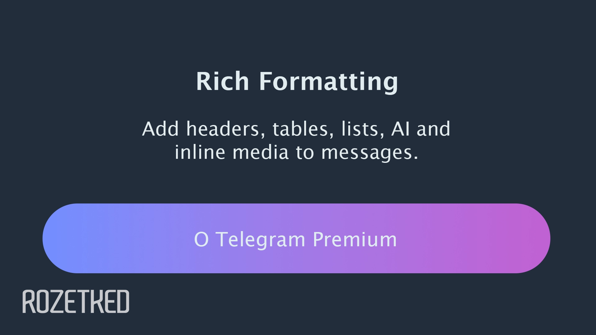В сети заметили, что Markdown-редактор сообщений в Telegram может быть платным