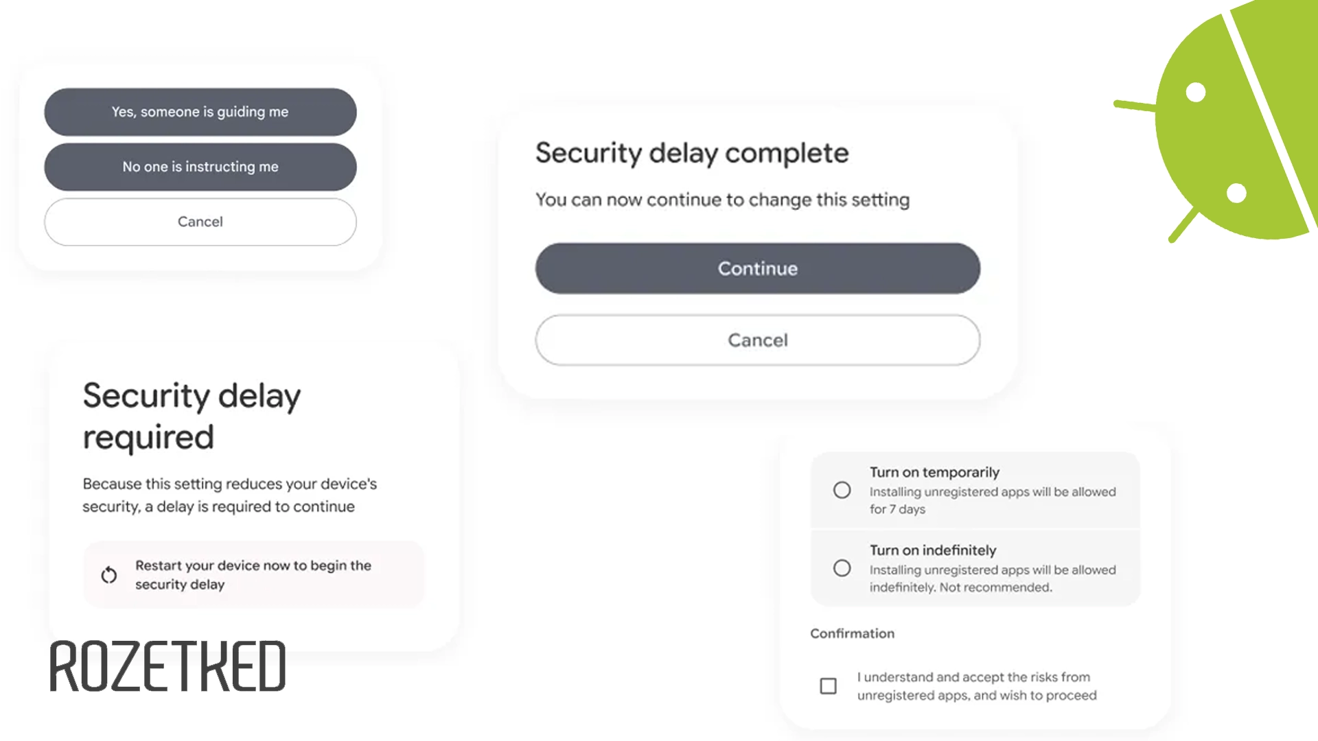 Для установки Android-приложений от непроверенных разработчиков введут 24-часовой период «охлаждения»