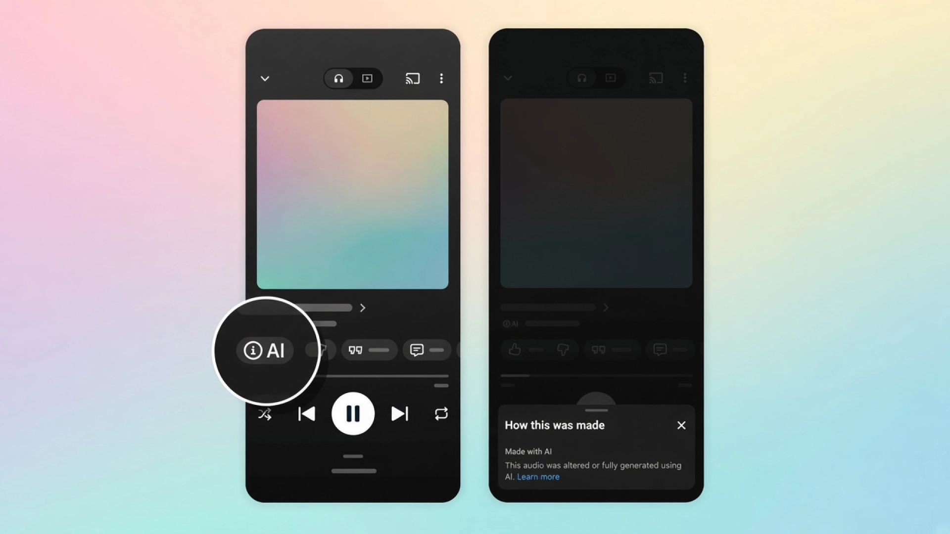 В YouTube Music появились метки для обозначения музыки, созданной с помощью ИИ