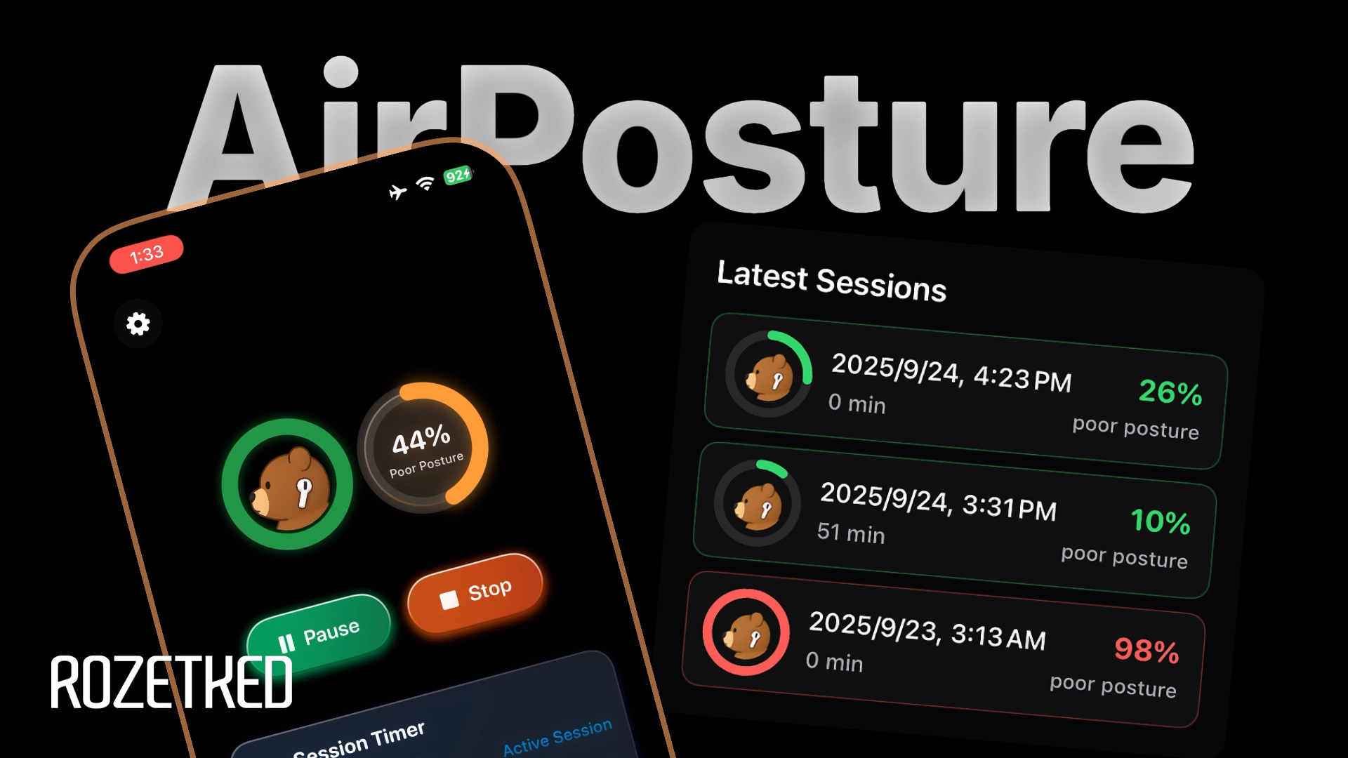 Энтузиаст выпустил AirPosture — утилиту для слежения за осанкой через AirPods