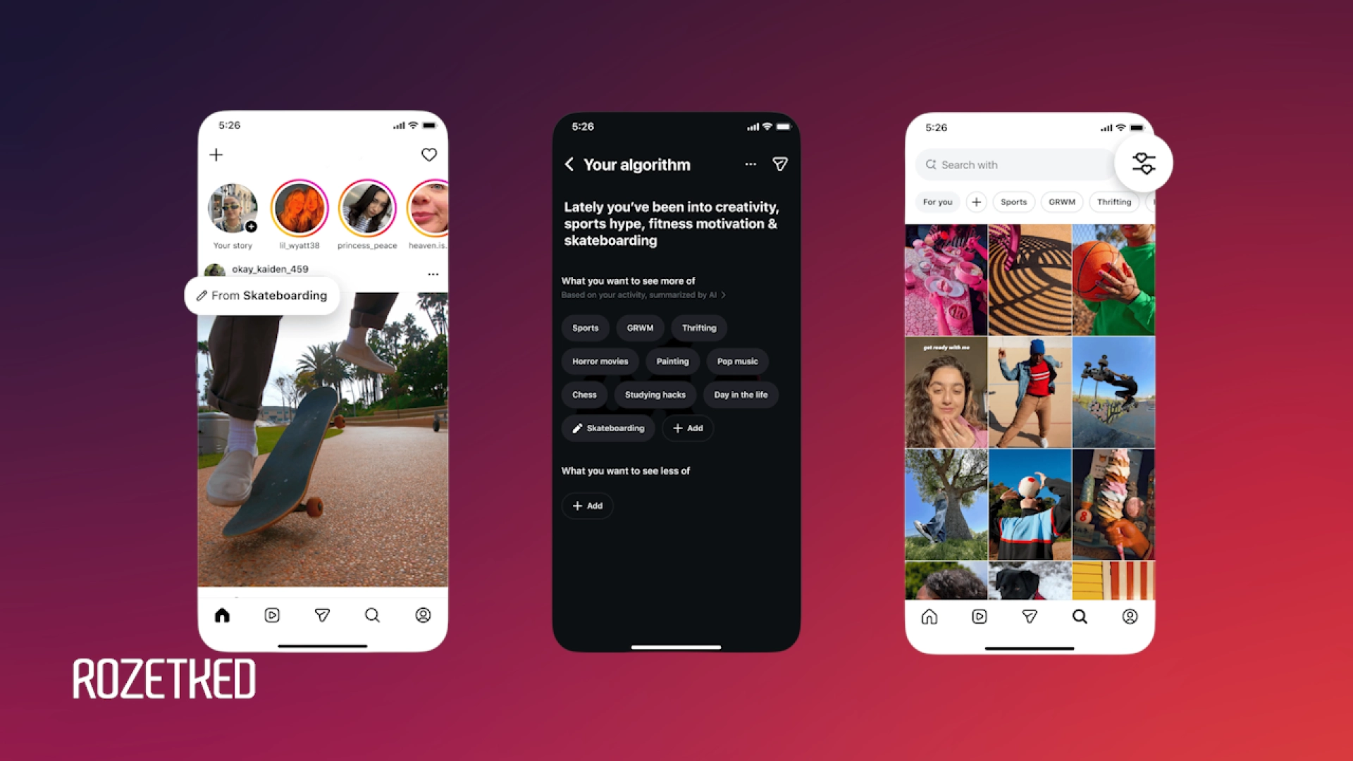 В Instagram* появилась возможность вручную персонализировать весь контент на платформе