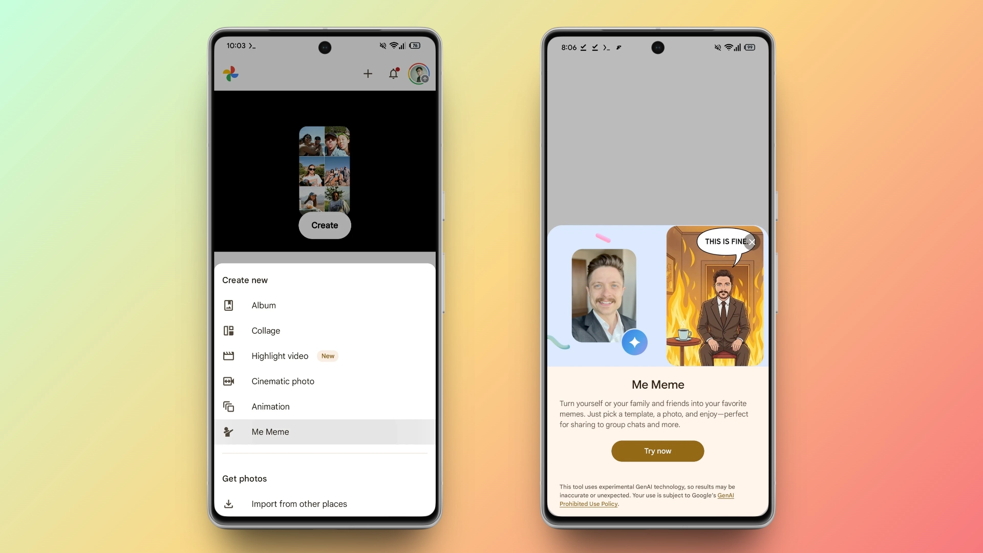 «Google Фото» научится генерировать мемы из снимков пользователя