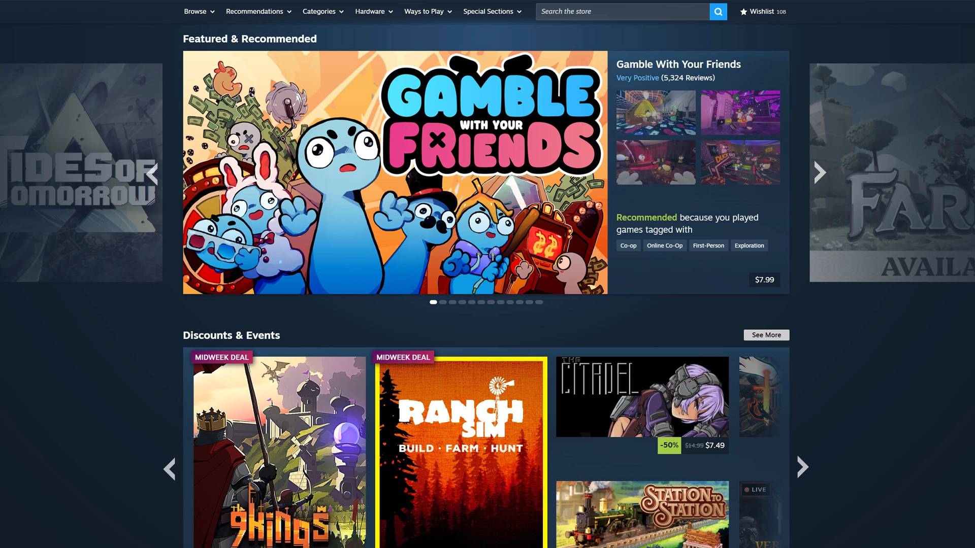 Valve обновила дизайн главной страницы Steam — его тестировали с 1 апреля