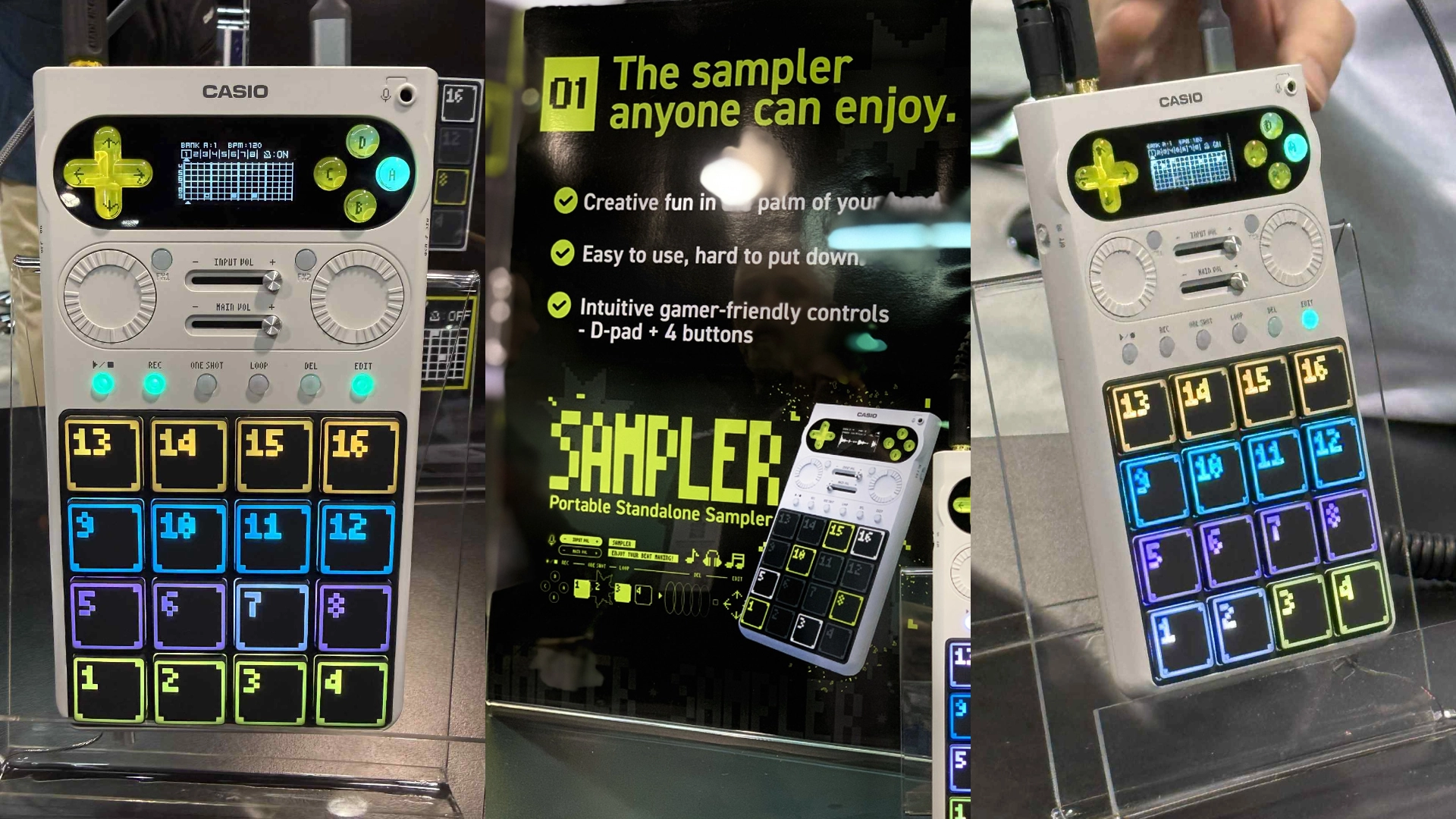 Casio показала портативный сэмплер SX-C1, выполненный в ретро-стиле