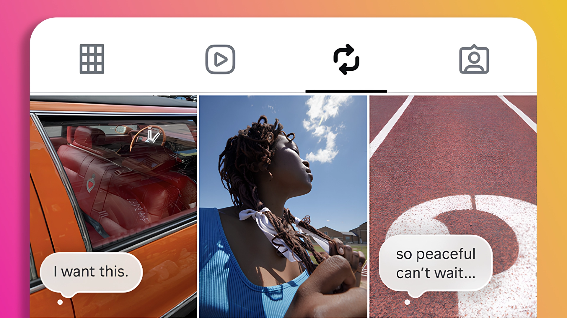 В Instagram* появился раздел с репостами Reels — в профиле
