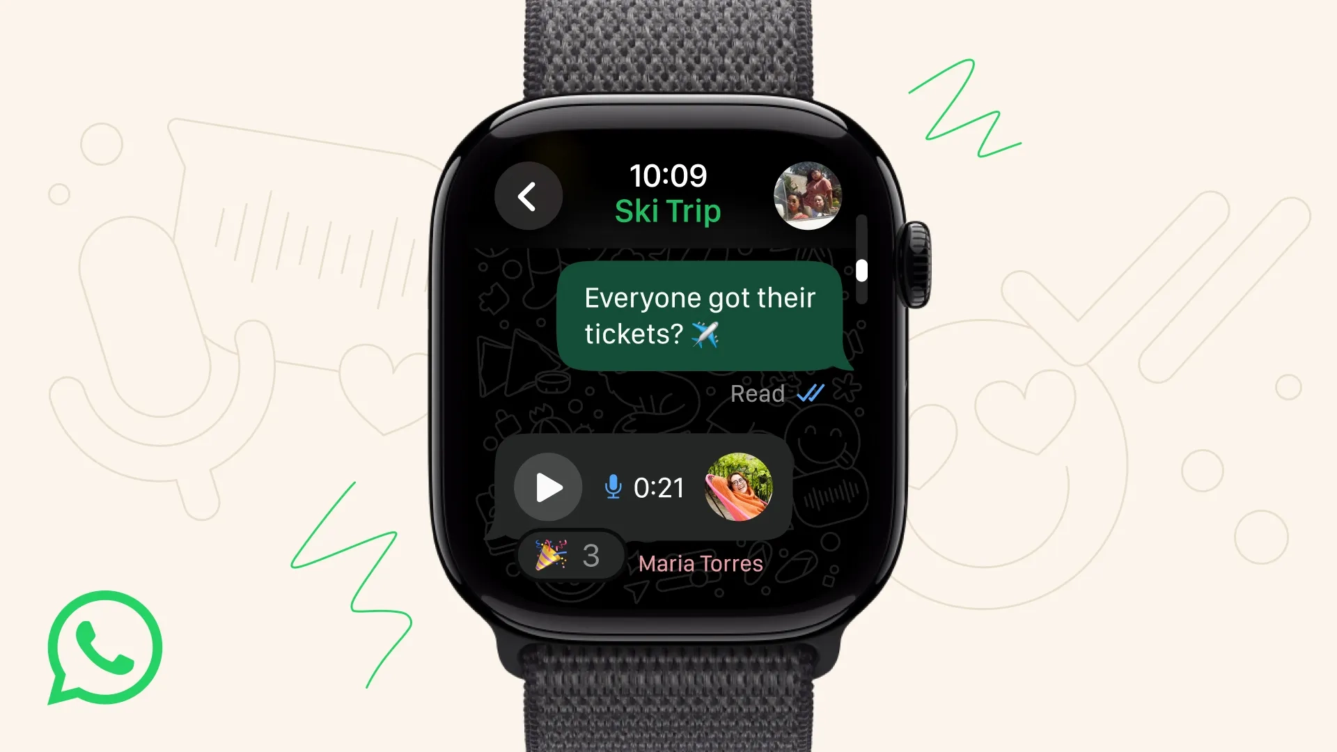 WhatsApp получил официальное приложение для Apple Watch