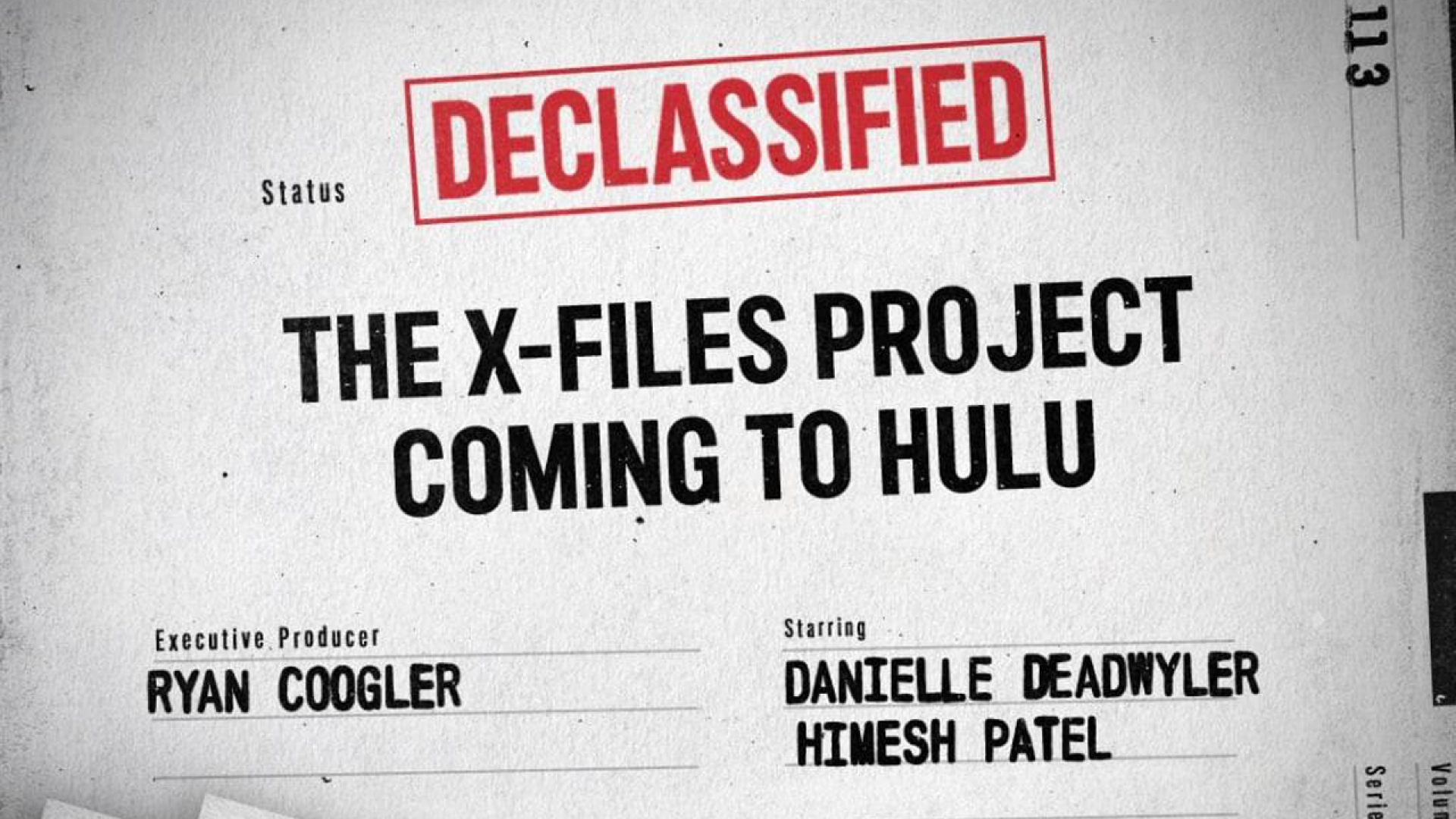 Hulu заказал у Райана Куглера целый сезон перезапуска «Секретных материалов»