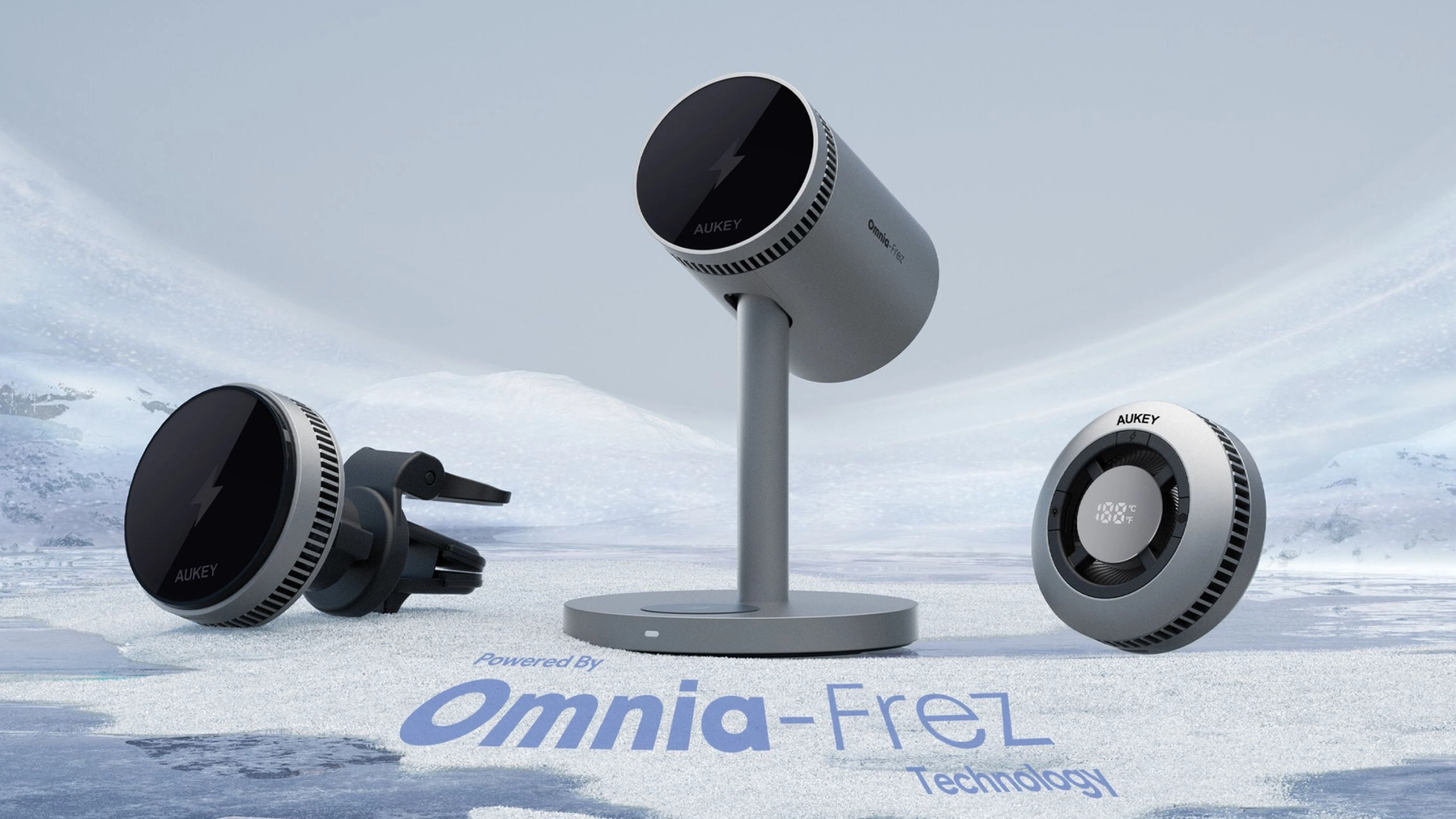 Aukey показала на IFA 2024 магнитные зарядки со встроенным вентилятором