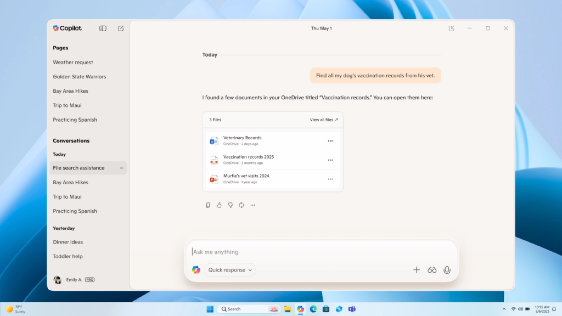 Copilot сможет сгенерировать текст, таблицу или презентацию в программах Microsoft Office