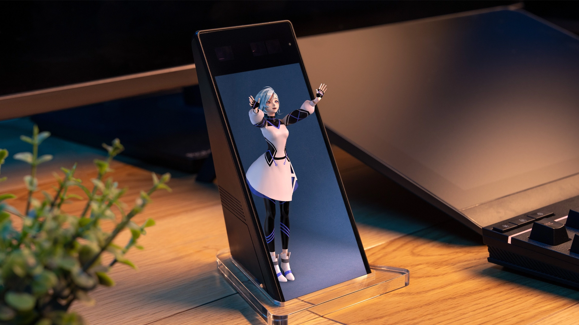 Sony представила настольный 3D-экран с аниме-аватарами и не только — ELF-MN1