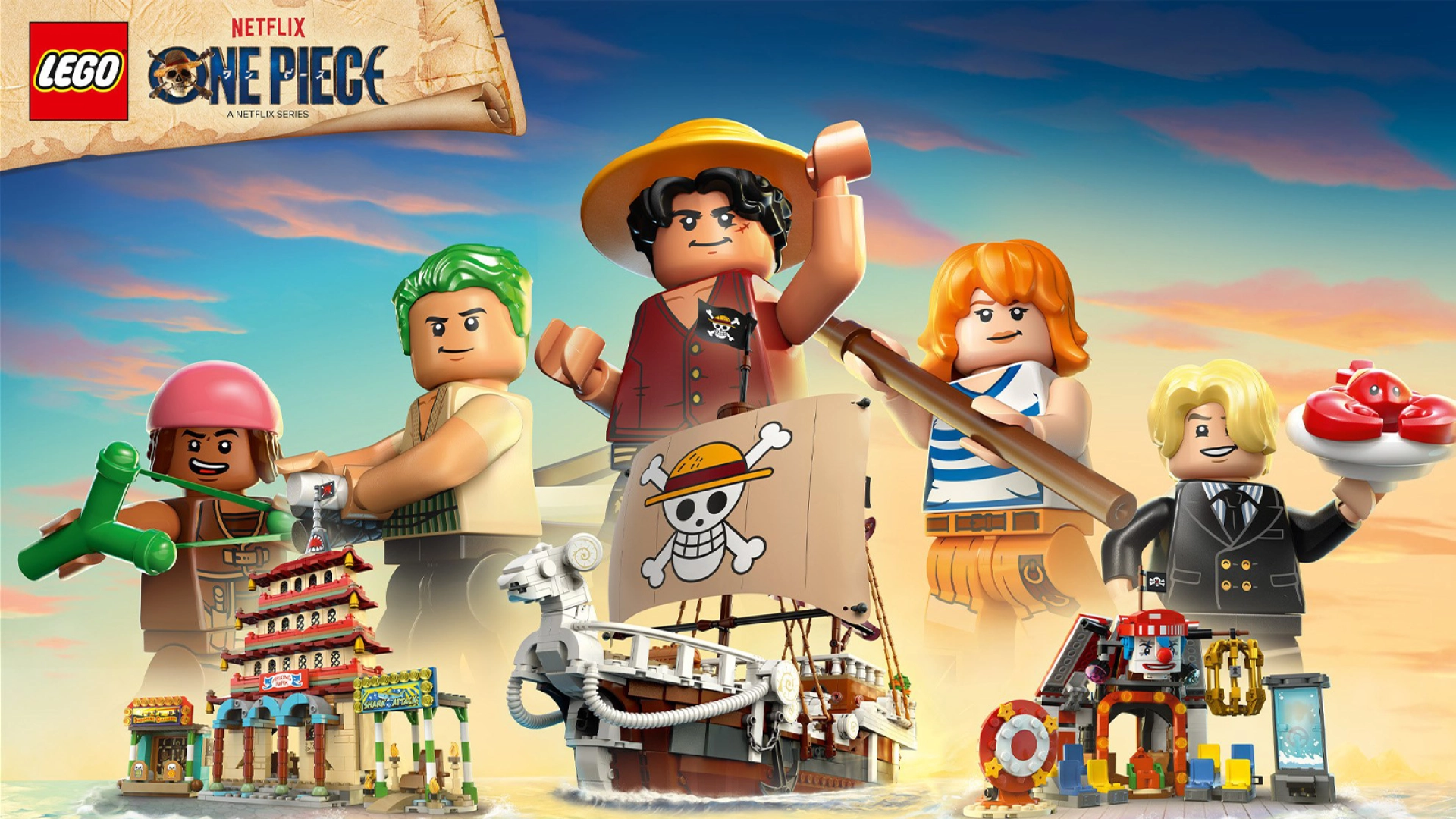 По франшизе One Piece выпустят сразу семь наборов LEGO