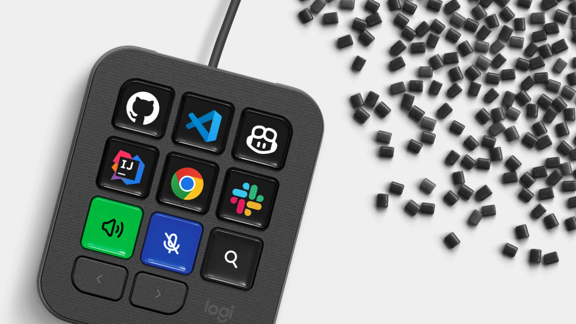 Logitech представила MX Keypad — панель с программируемыми клавишами