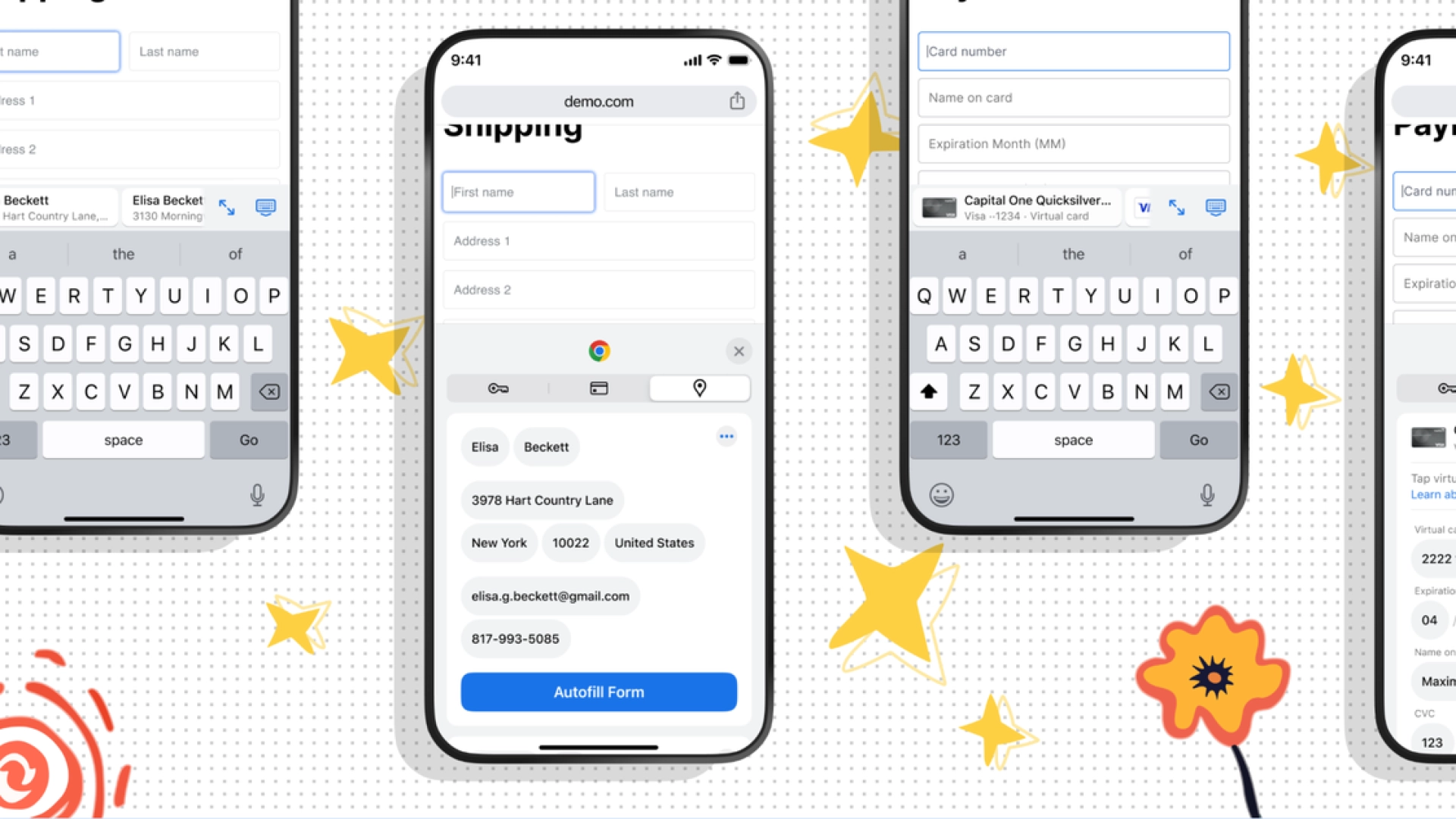 Google Chrome научился заполнять больше видов данных в формах
