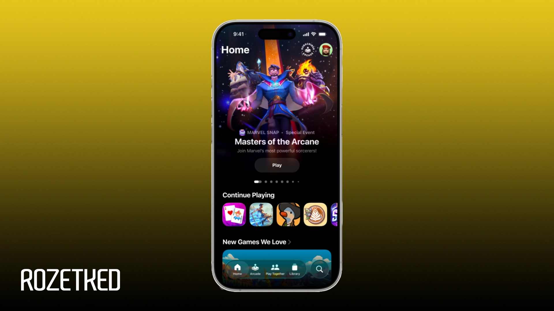 Apple показала новое приложение Games для iPhone, iPad и Mac