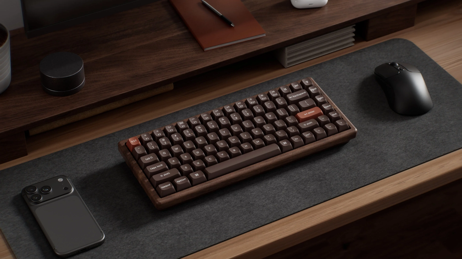Keychron выпустила клавиатуру K2 HE Wireless All-Wood Special Edition с деревянным основанием