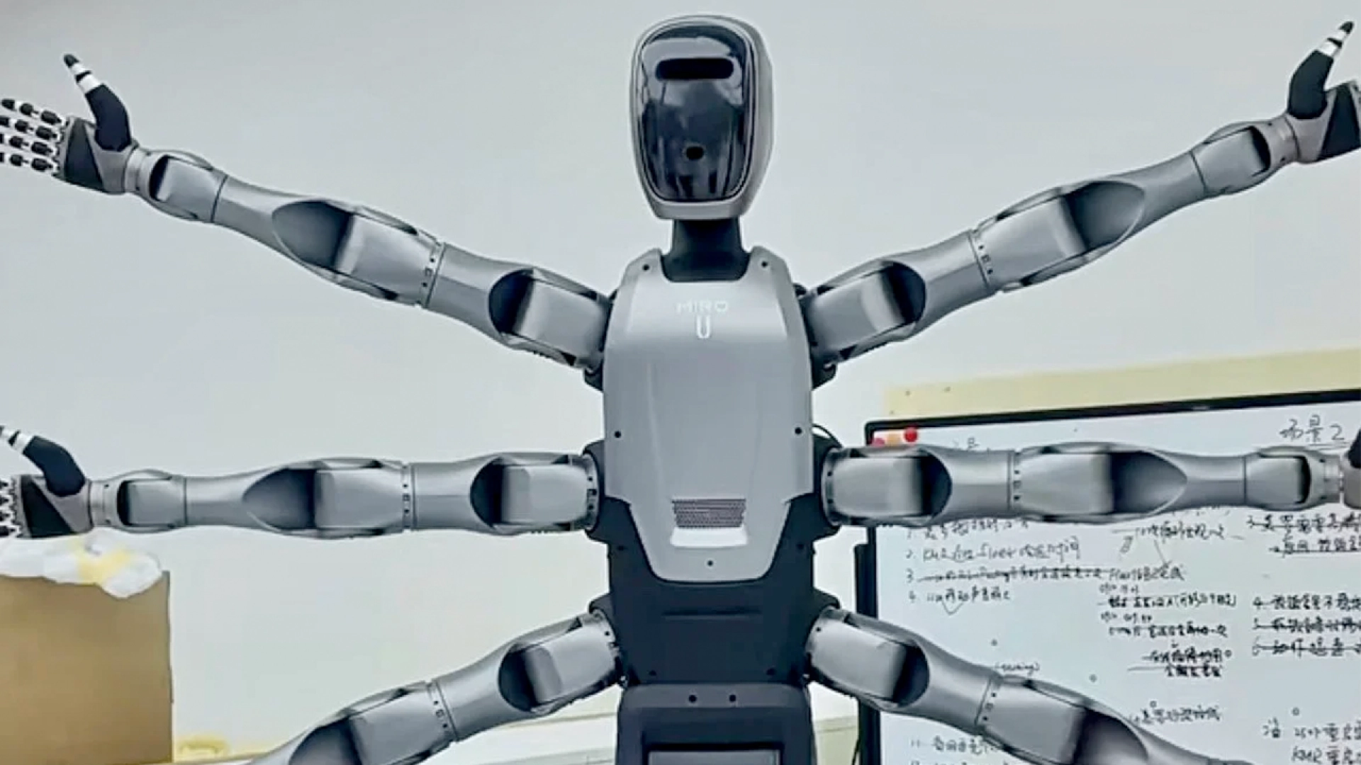 Китайская Midea показала шестирукого робота антропоморфного робота Miro U